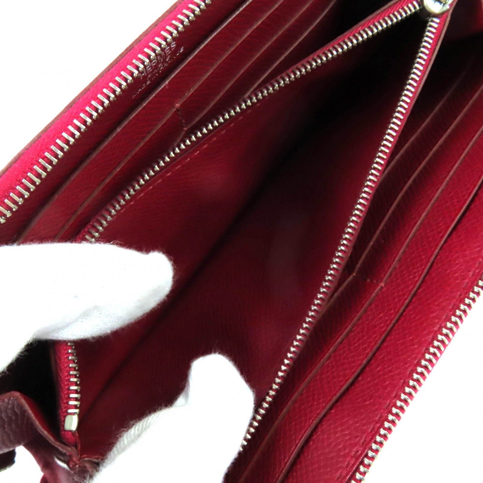 Hermes Hermes Hermes Azap Long Epsom Leather Zip Wallet Leather Long Wallet Stamp R (2014) DUTY FREE for USA Size ONE SIZE - 8 Thumbnail