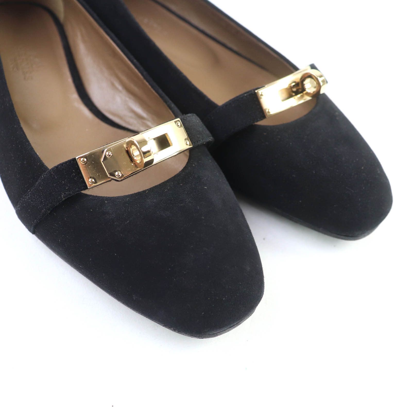 Hermes Hermes Hermes Bilbao Kelly Buckle Suede Pumps Suede Shoes DUTY FREE for USA Size ONE SIZE - 8 Thumbnail
