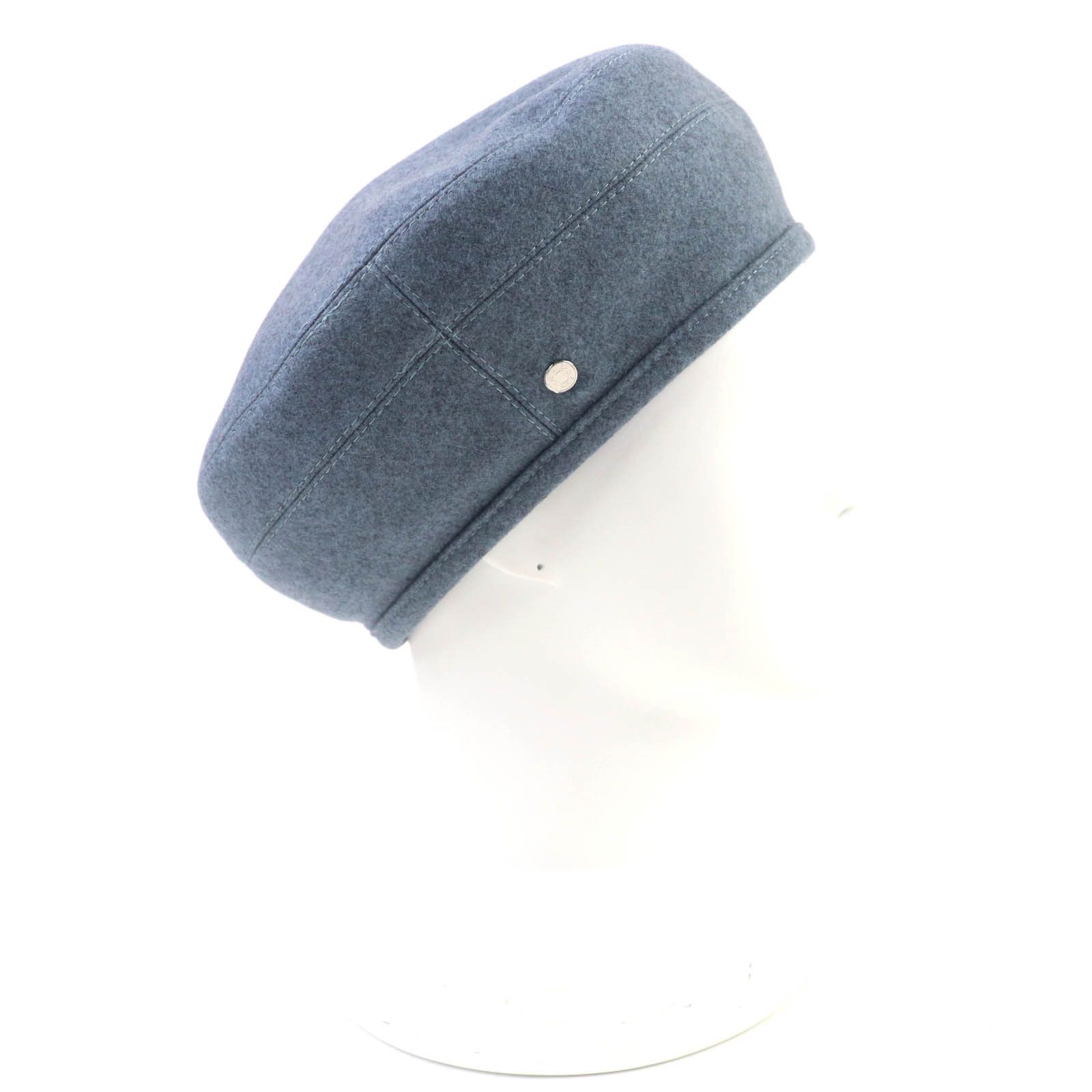Hermes Hermes Hermes Saint Honor Serie Cashmere Beret Natural Material Hats DUTY FREE for USA Size ONE SIZE - 5 Thumbnail