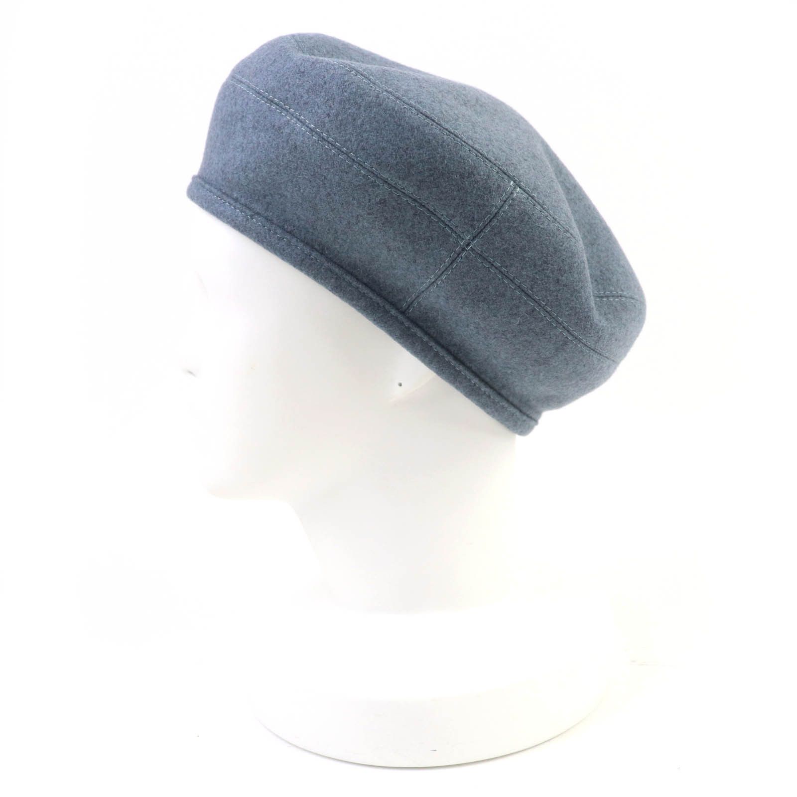 Hermes Hermes Hermes Saint Honor Serie Cashmere Beret Natural Material Hats DUTY FREE for USA Size ONE SIZE - 3 Thumbnail
