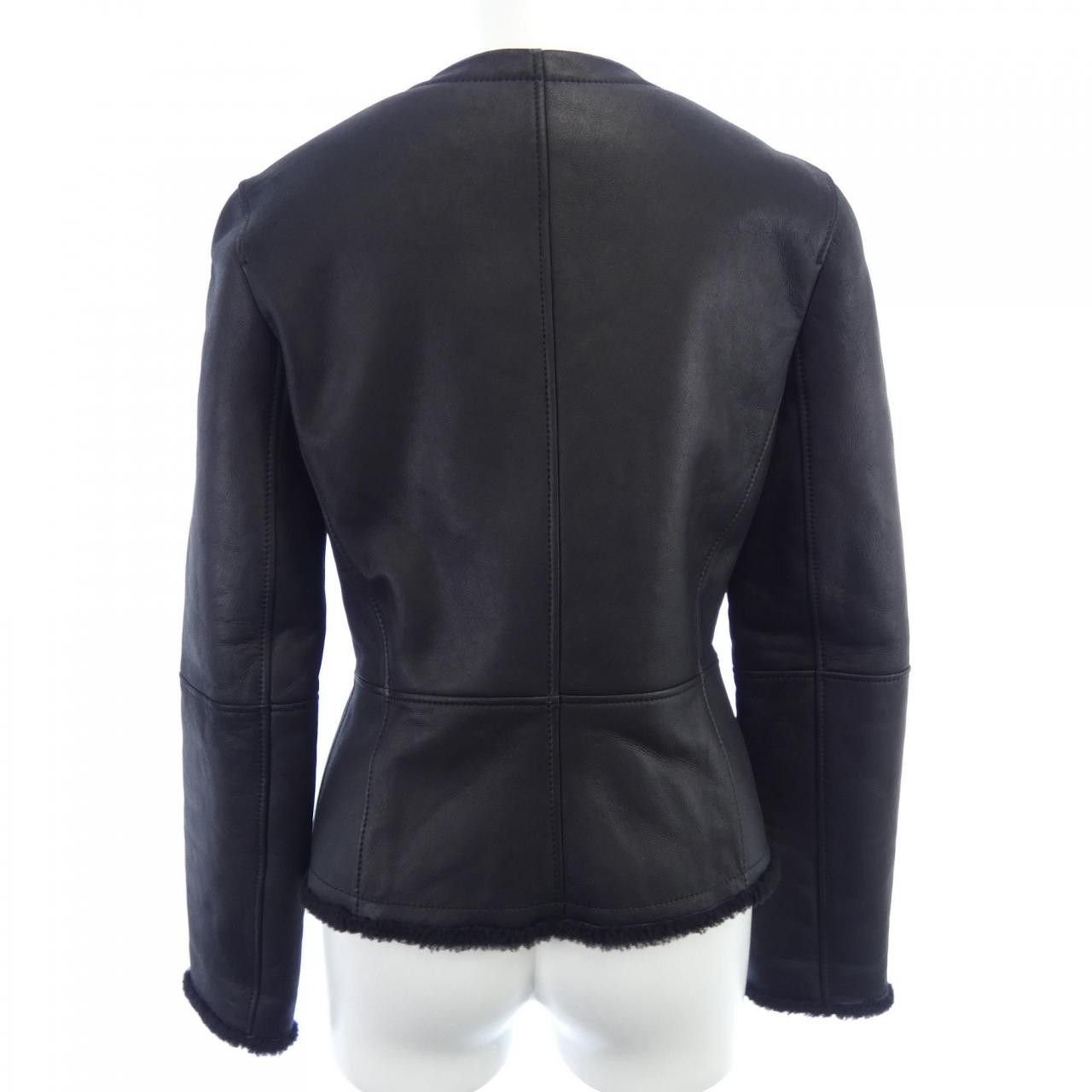 Hermes Hermes Hermes Mouton Shearling Jacket Leather Outerwear DUTY FREE for USA Size ONE SIZE - 2 Thumbnail