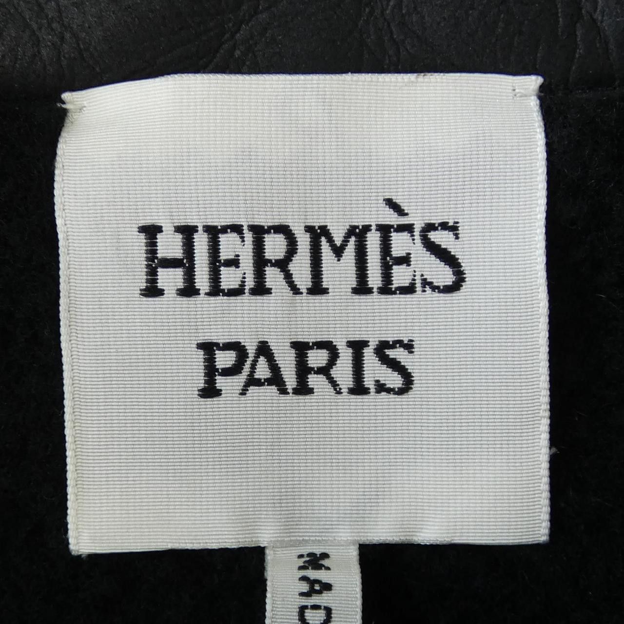 Hermes Hermes Hermes Mouton Shearling Jacket Leather Outerwear DUTY FREE for USA Size ONE SIZE - 4 Thumbnail