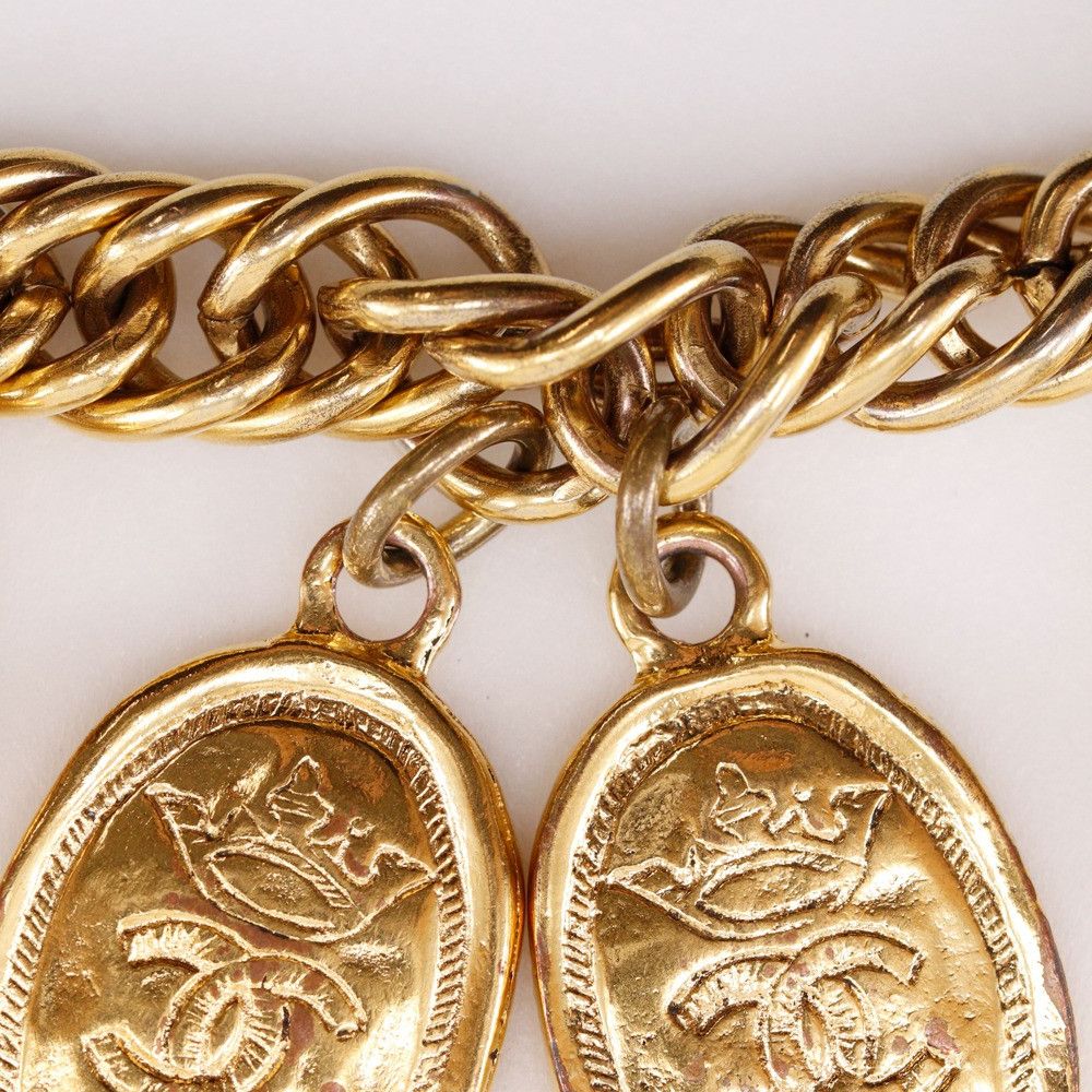 Chanel Chanel Chanel Medallion Charm Bracelet Metal Bracelet DUTY FREE for USA Size ONE SIZE - 10 Thumbnail
