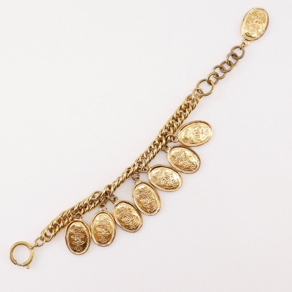 Chanel Chanel Chanel Medallion Charm Bracelet Metal Bracelet DUTY FREE for USA Size ONE SIZE - 4 Thumbnail