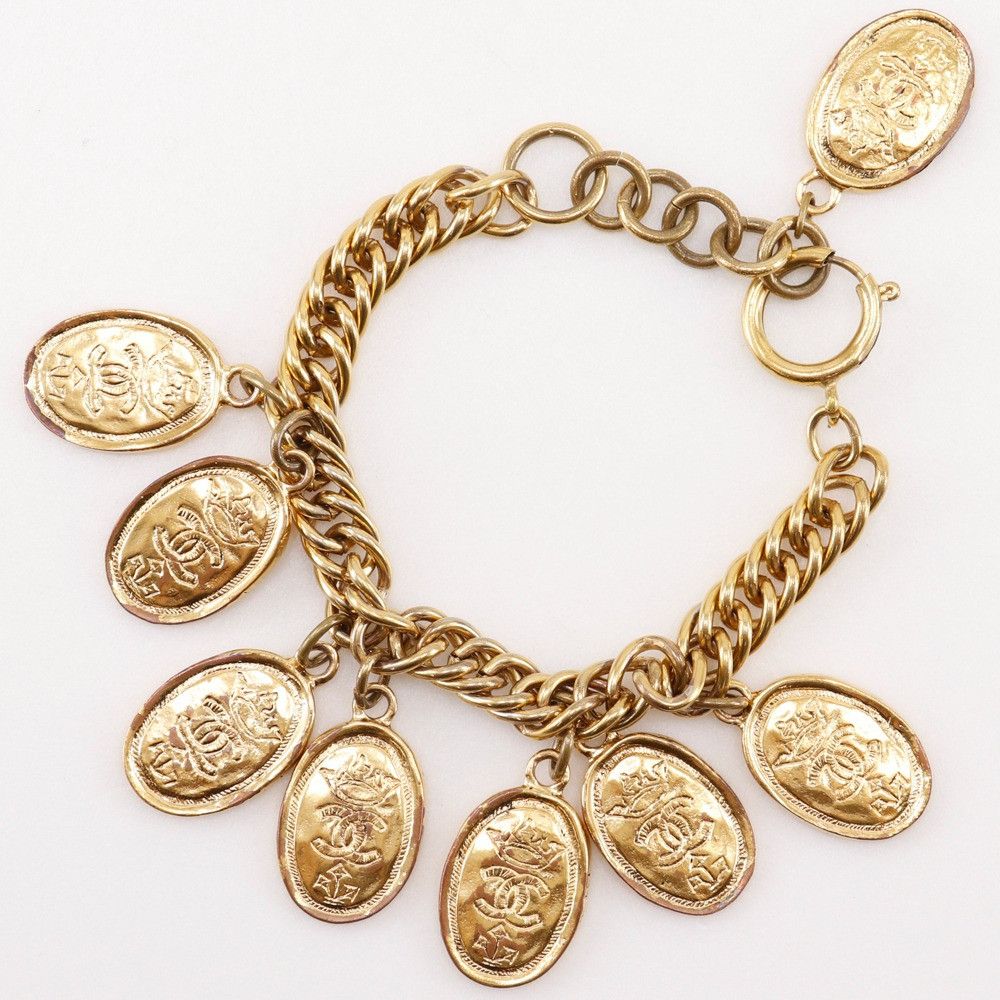 Chanel Chanel Chanel Medallion Charm Bracelet Metal Bracelet DUTY FREE for USA Size ONE SIZE - 5 Thumbnail