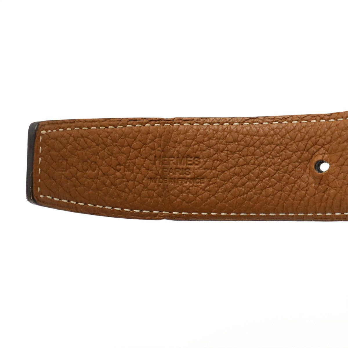 Hermes Hermes Hermes Box Calf Togo Belt Leather Belt Stamp L (2008) DUTY FREE for USA Size ONE SIZE - 7 Thumbnail
