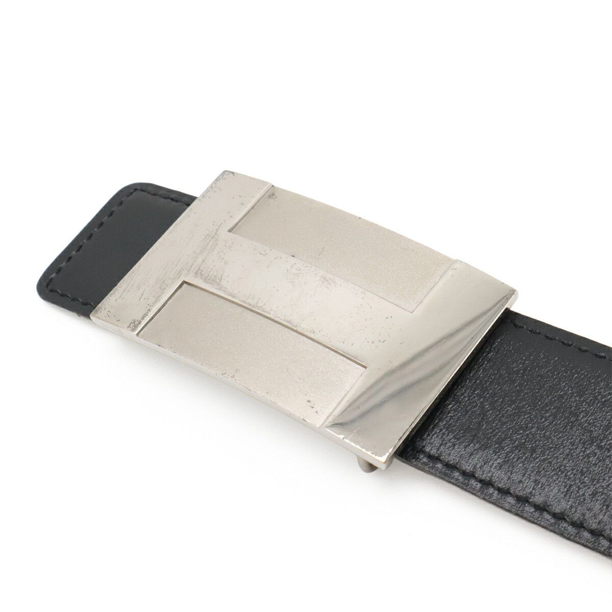 Hermes Hermes Hermes Box Calf Togo Belt Leather Belt Stamp L (2008) DUTY FREE for USA Size ONE SIZE - 3 Thumbnail