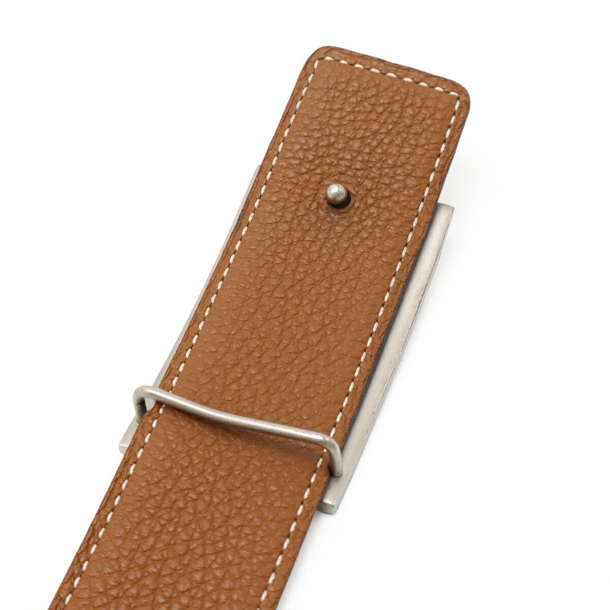 Hermes Hermes Hermes Box Calf Togo Belt Leather Belt Stamp L (2008) DUTY FREE for USA Size ONE SIZE - 4 Thumbnail