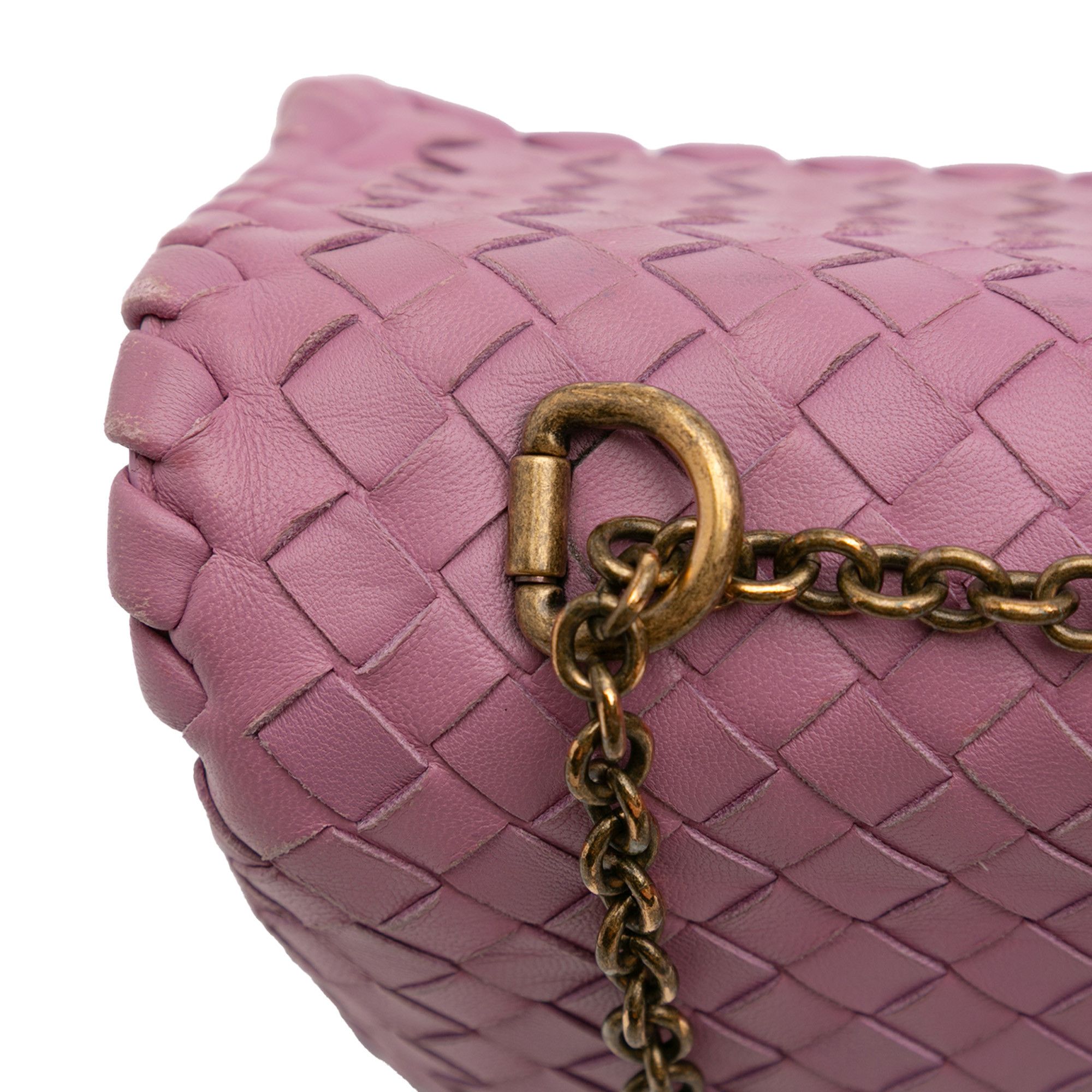 Bottega Veneta Bottega Veneta Baby Nappa Intrecciato Olimpia Crossbody Size ONE SIZE - 10 Thumbnail