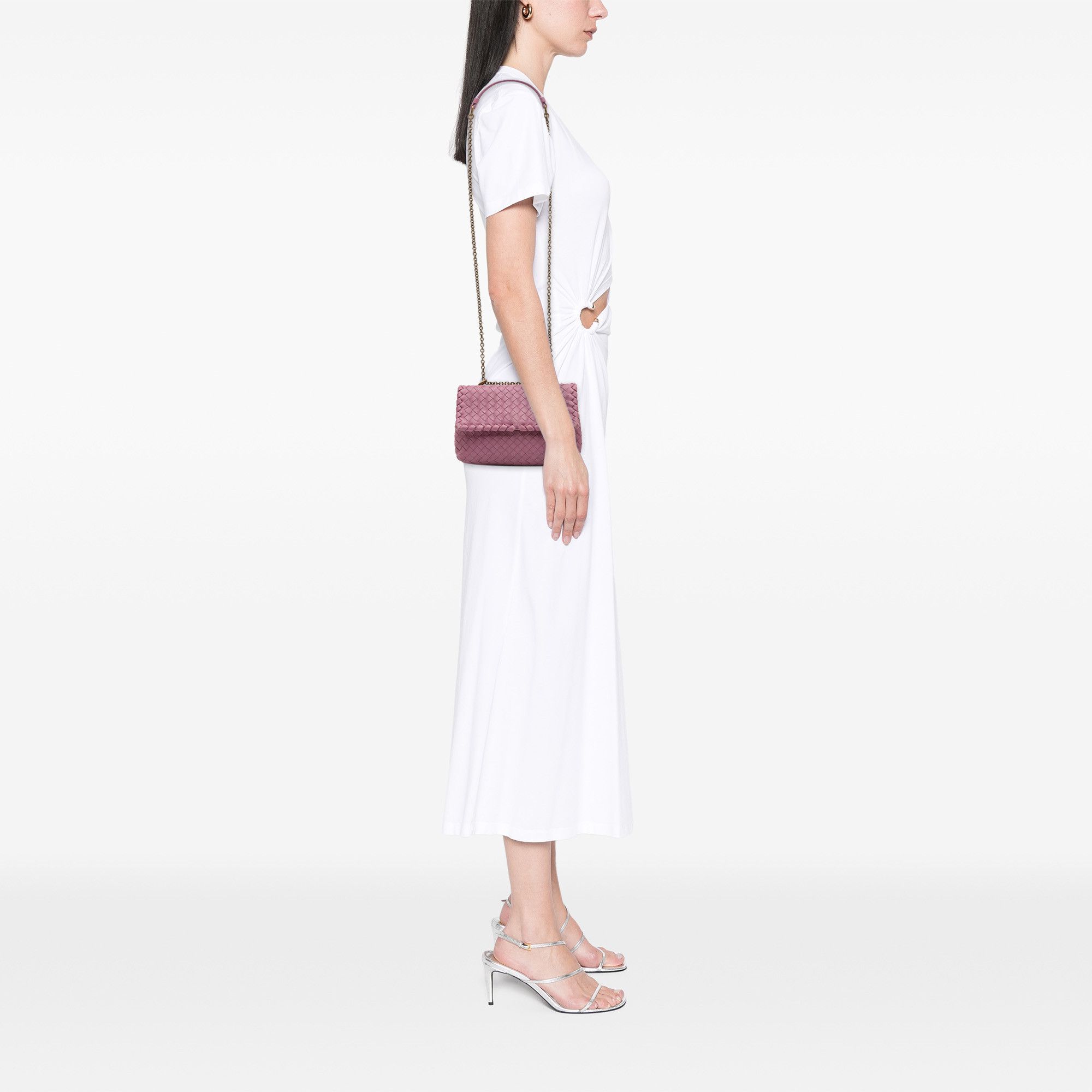 Bottega Veneta Bottega Veneta Baby Nappa Intrecciato Olimpia Crossbody Size ONE SIZE - 12 Thumbnail