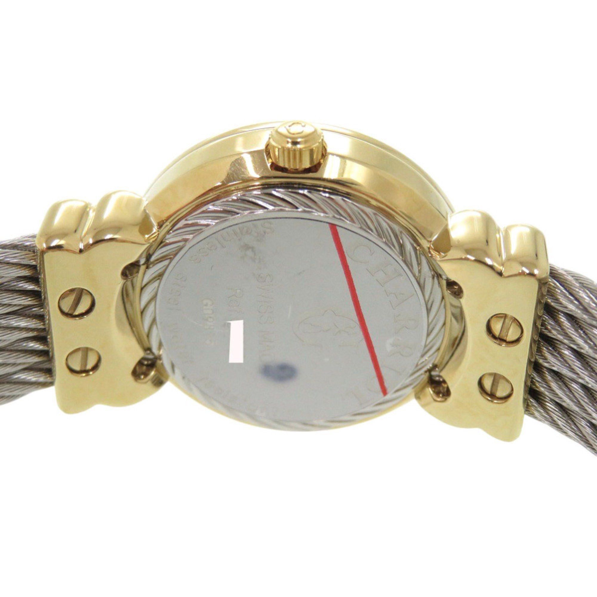 Other Unused Charriol Saint-Tropez 12-Piece Diamond Stainless Steel Watch with White Shell and Gold Dial, Quartz Movement, 0598 CHARRIOL Size ONE SIZE - 5 Thumbnail
