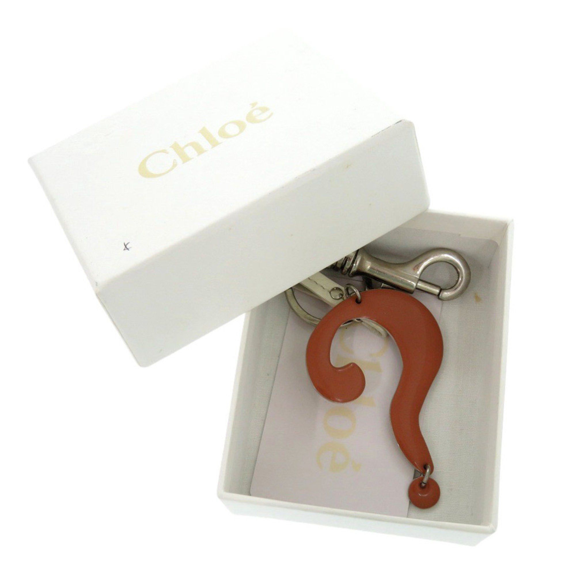Chloe Chloé Chloe Key Ring Question Charm Keychain Metal/Metal Orange 1873 Size ONE SIZE - 2 Thumbnail