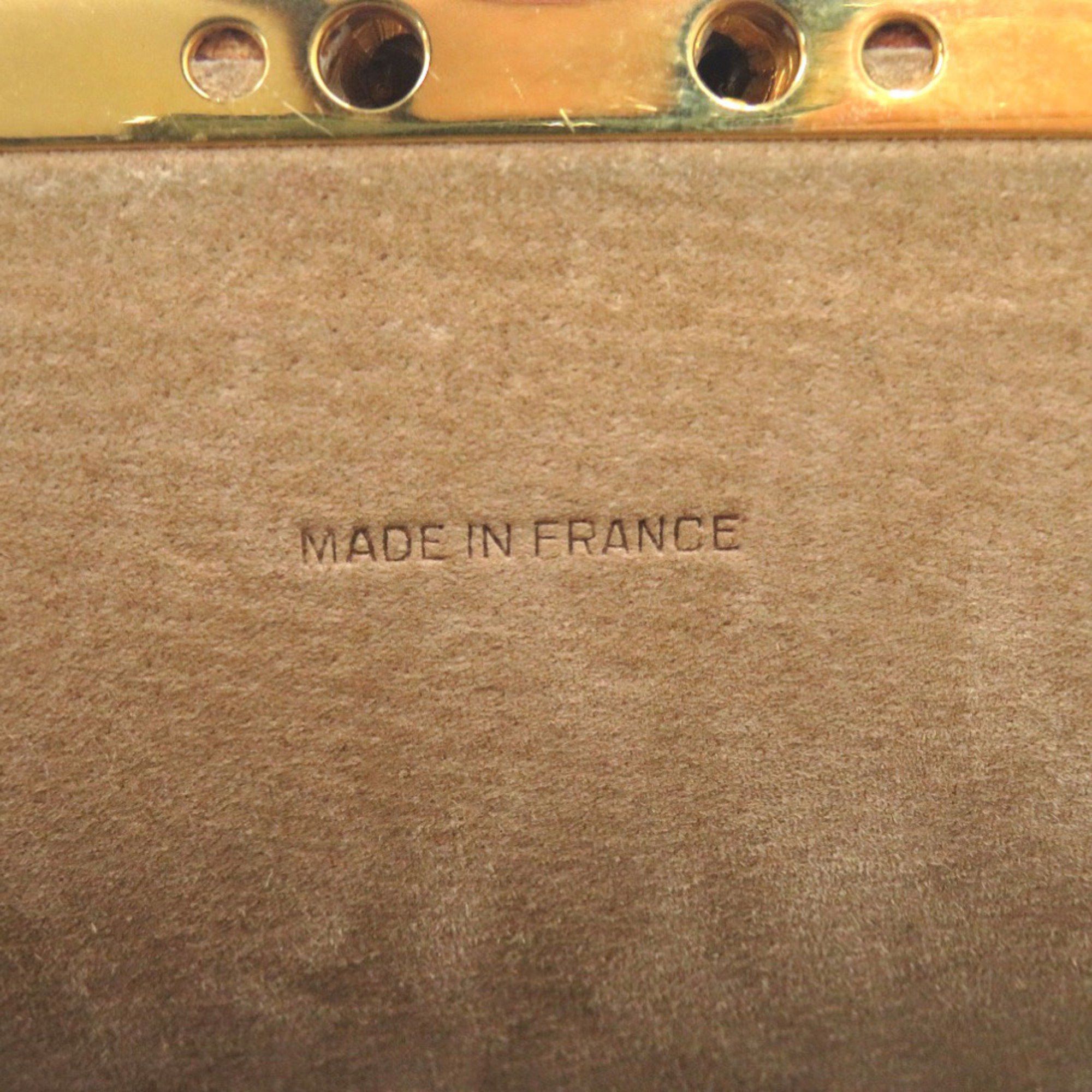 Dior Christian Dior Vintage Leather Beige Shoulder Bag with Gold Hardware and Clasp Closure, 0697 Size ONE SIZE - 10 Thumbnail