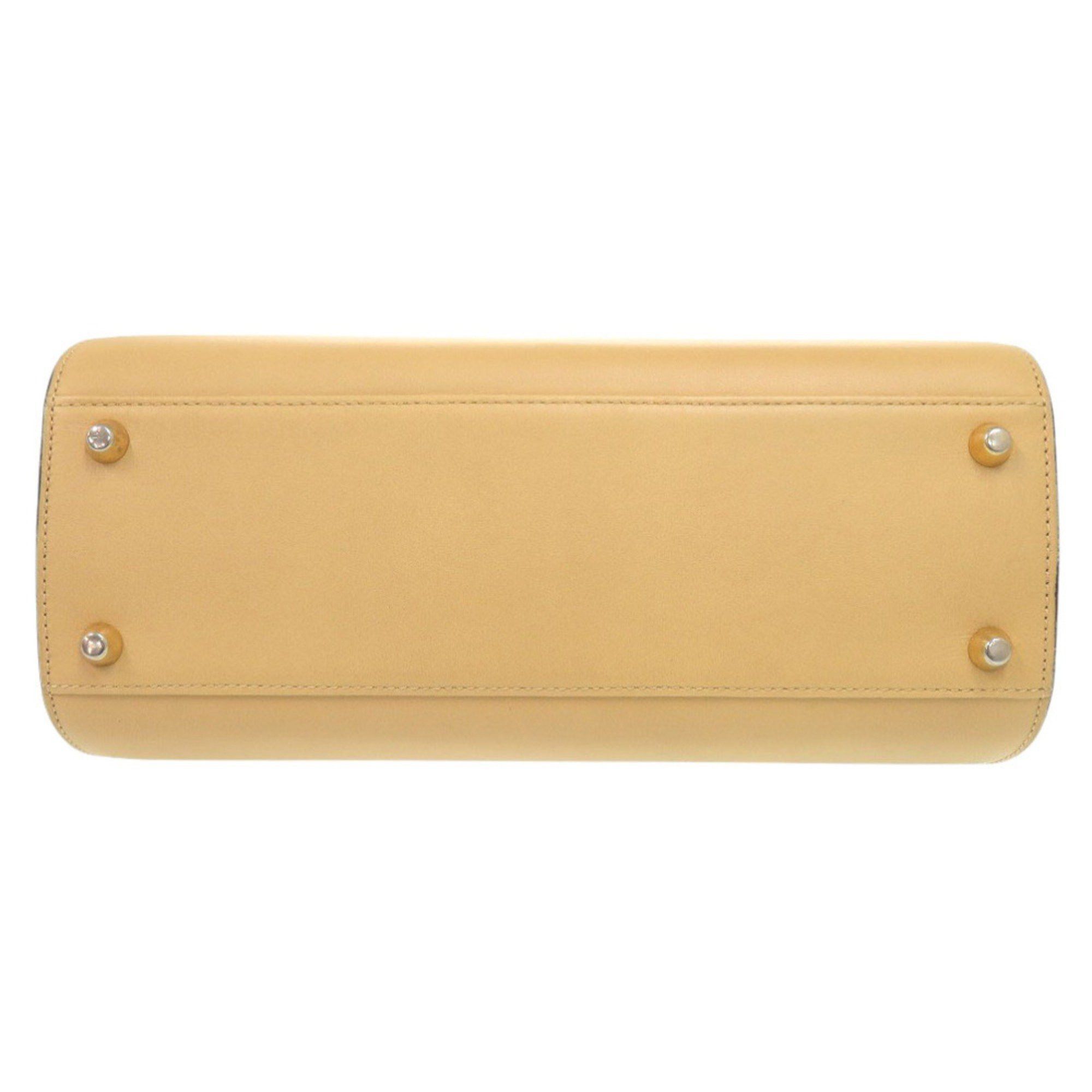 Dior Christian Dior Vintage Leather Beige Shoulder Bag with Gold Hardware and Clasp Closure, 0697 Size ONE SIZE - 5 Thumbnail