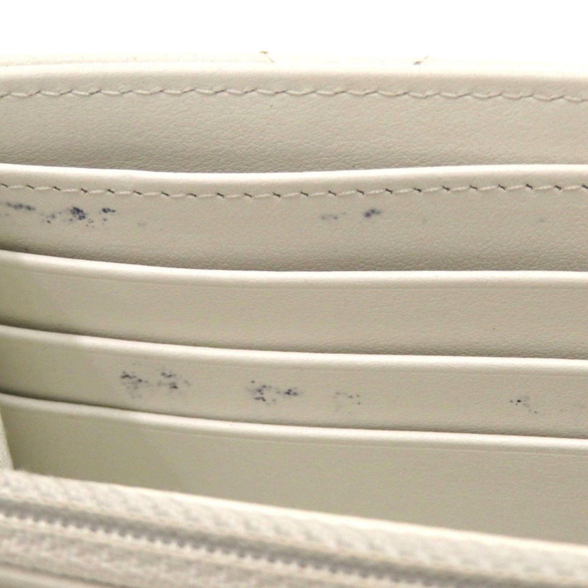 Chanel Chanel 19 AP0955 White Lambskin Coco Mark Long Wallet, 30 Series, White, 0766 Size ONE SIZE - 4 Thumbnail