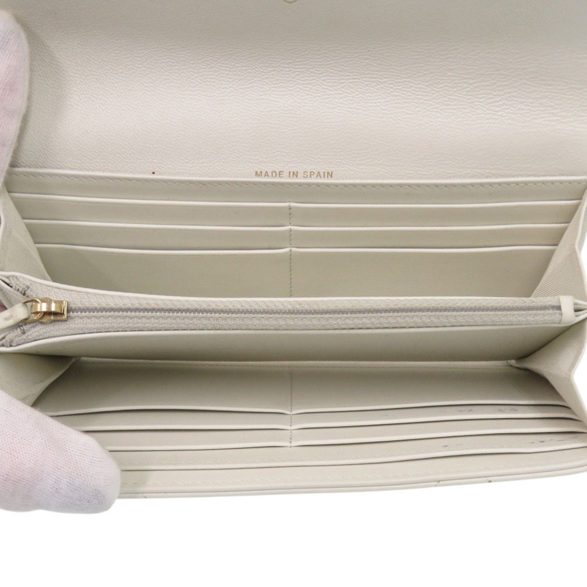 Chanel Chanel 19 AP0955 White Lambskin Coco Mark Long Wallet, 30 Series, White, 0766 Size ONE SIZE - 5 Thumbnail