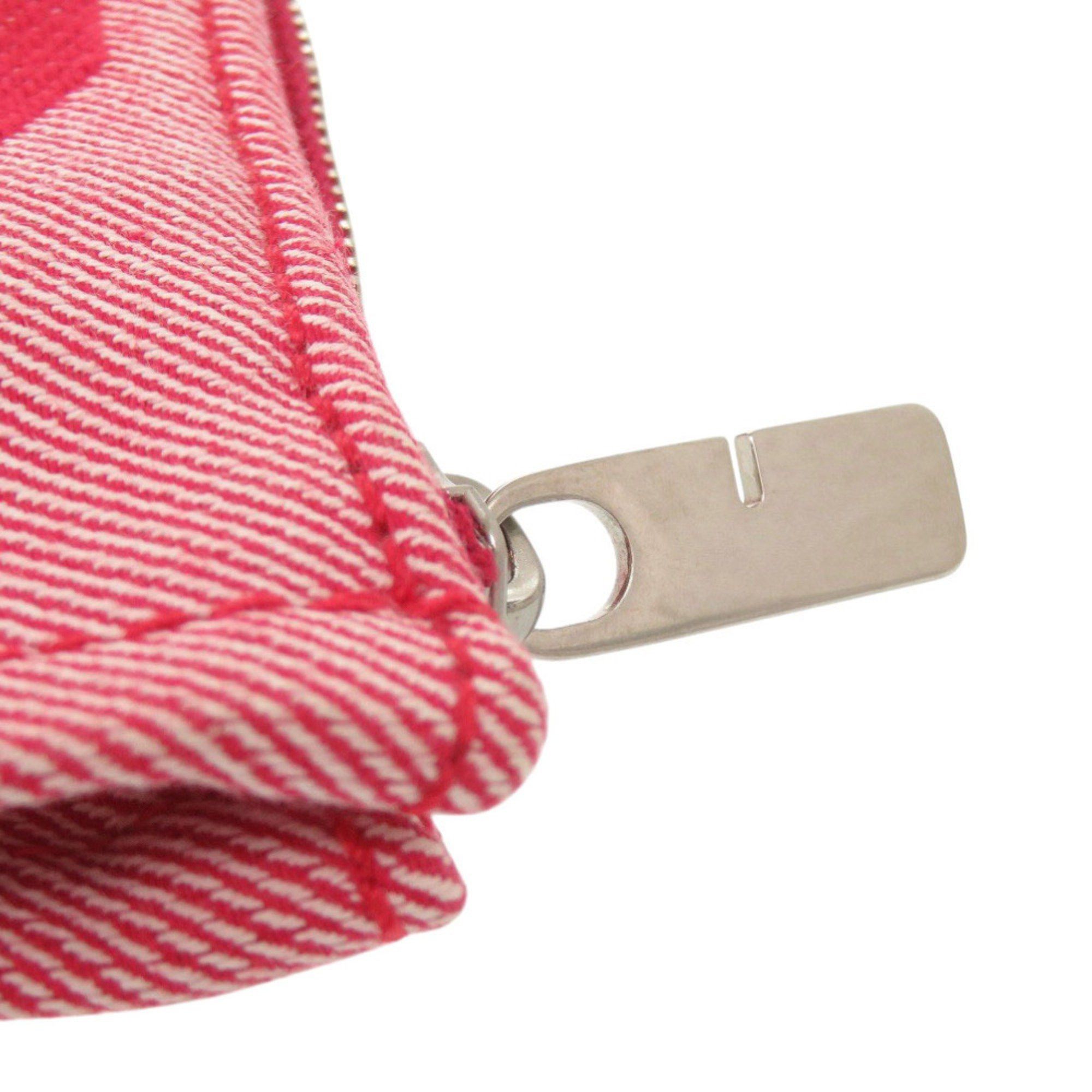 Burberry Like new Burberry 8082221 Canvas Red Clutch Bag Pouch 1002 BURBERRY Size ONE SIZE - 8 Thumbnail