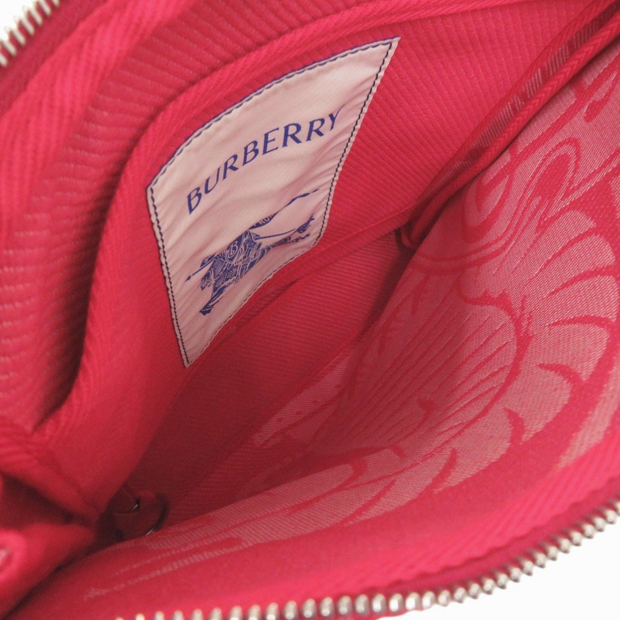 Burberry Like new Burberry 8082221 Canvas Red Clutch Bag Pouch 1002 BURBERRY Size ONE SIZE - 5 Thumbnail