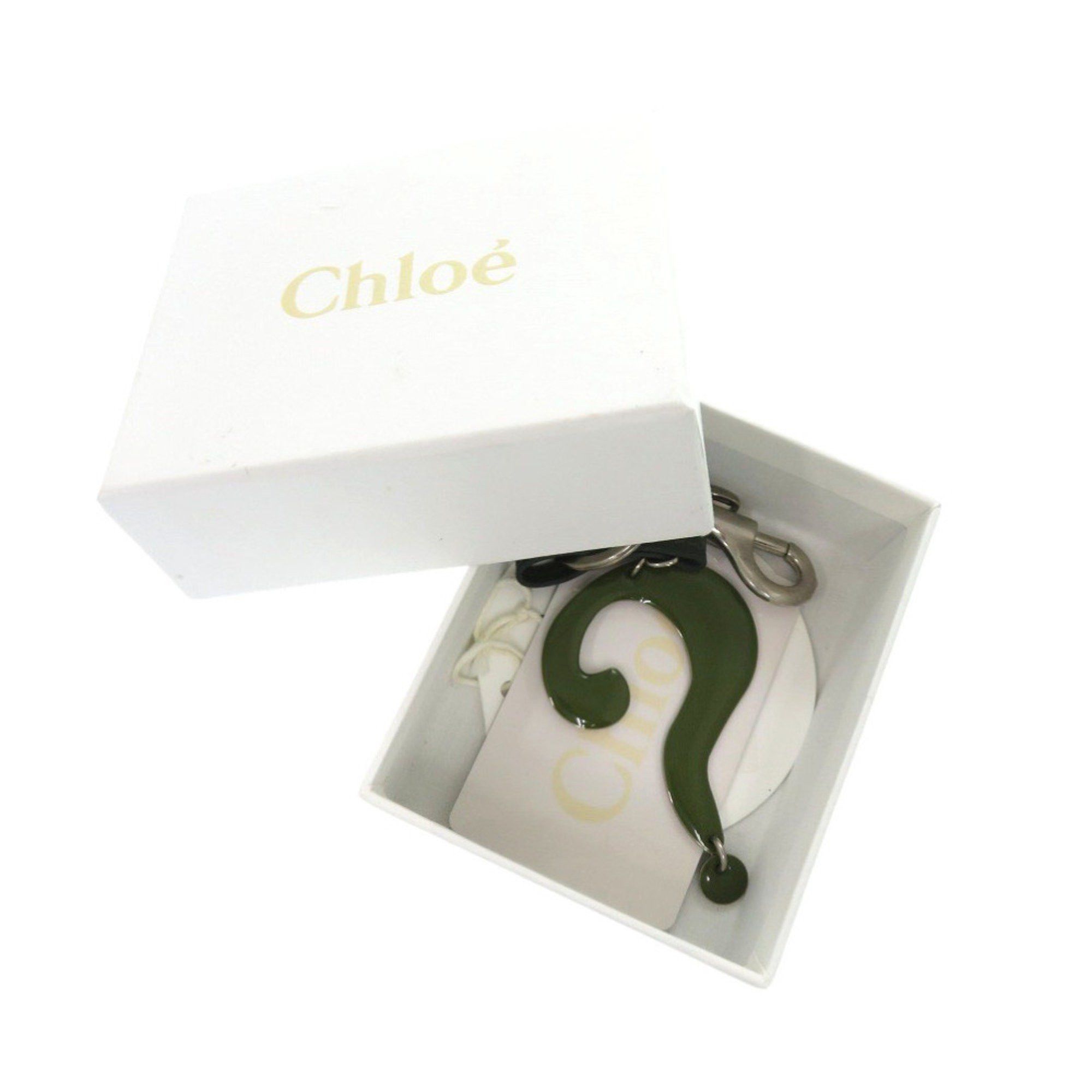 Chloe Chloé Chloe Key Ring Question Charm Keychain Metal/Metal Green 1876 Size ONE SIZE - 2 Thumbnail