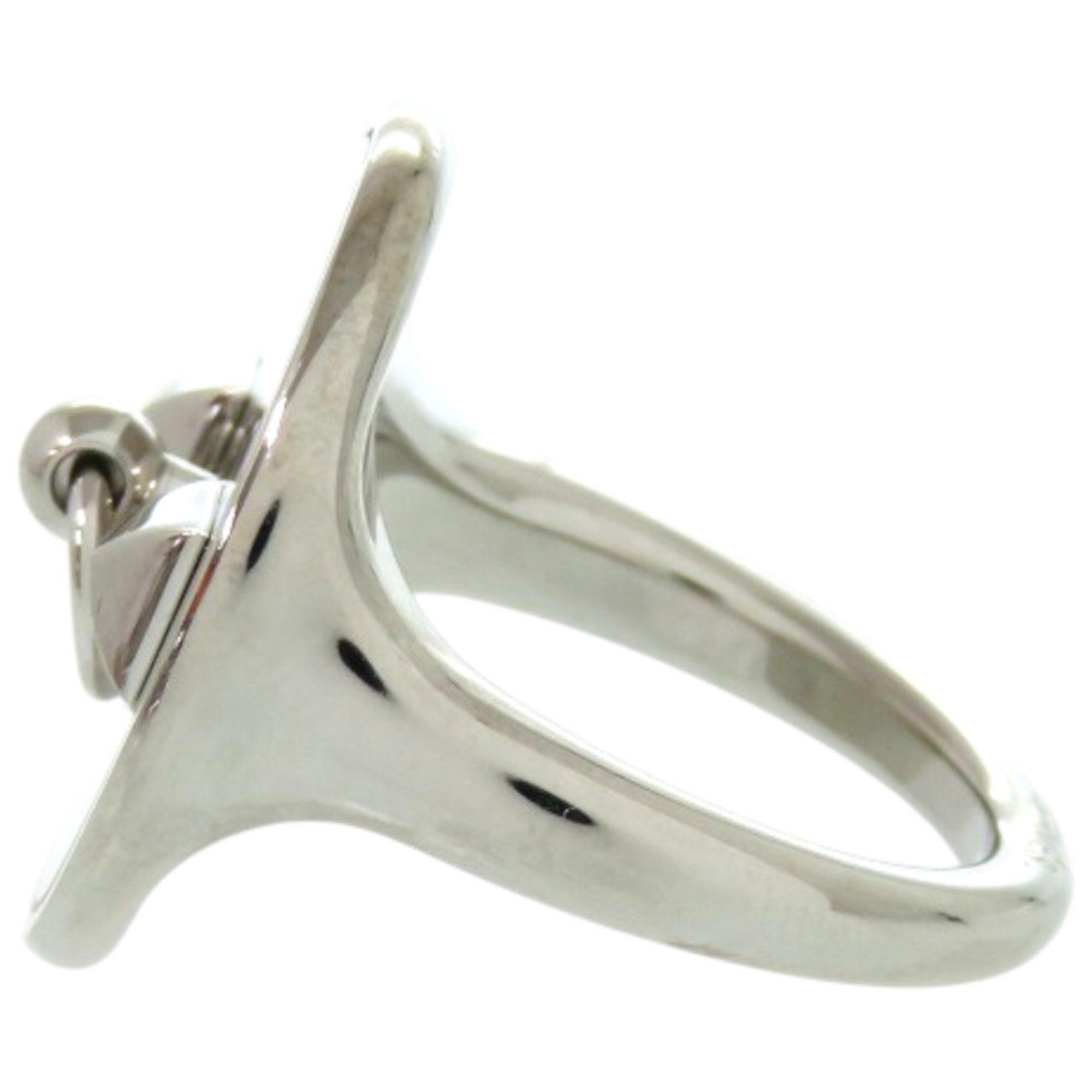 Hermes Hermes Collier de Chien Metal Silver Scarf Ring 0076 HERMES Size ONE SIZE - 3 Thumbnail
