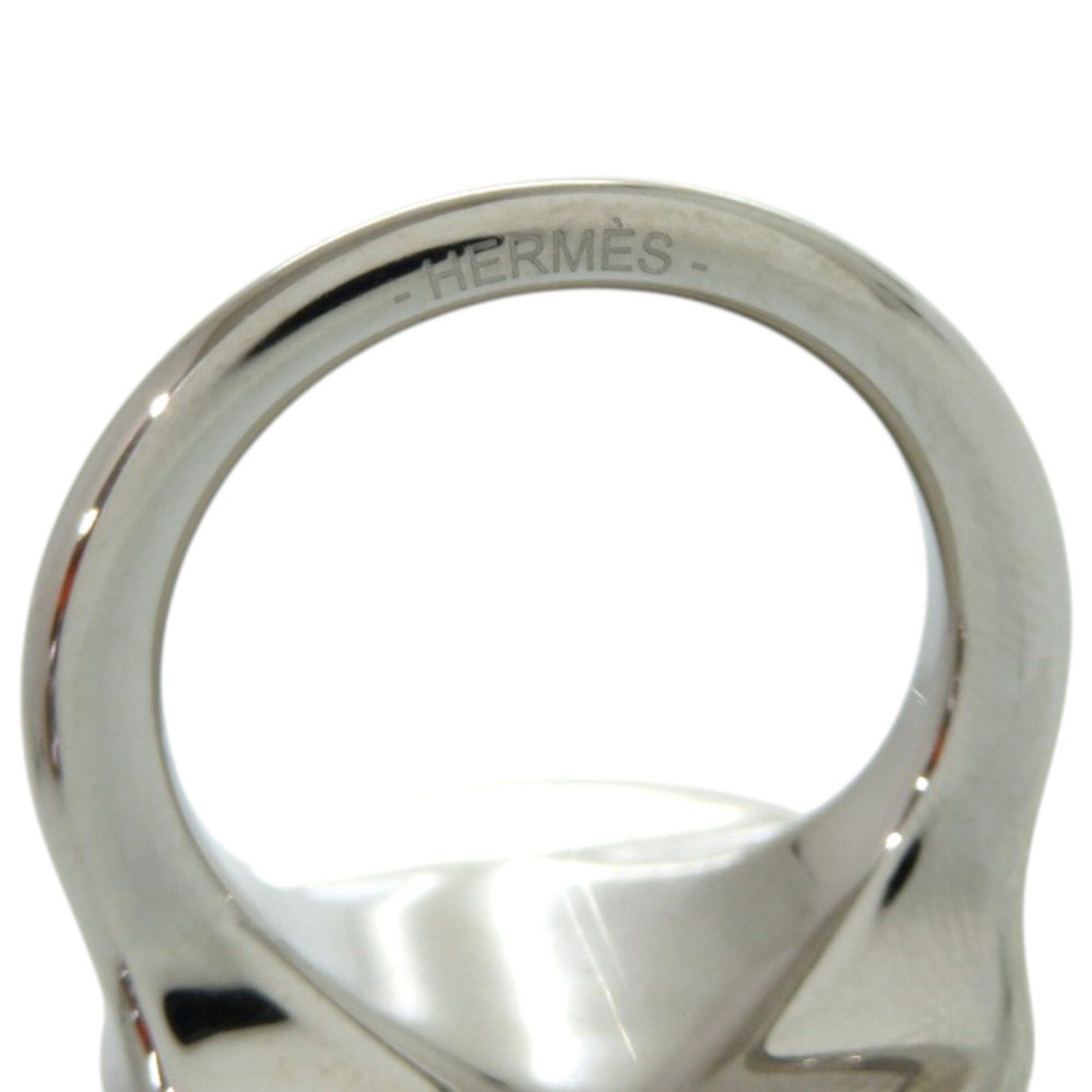 Hermes Hermes Collier de Chien Metal Silver Scarf Ring 0076 HERMES Size ONE SIZE - 5 Thumbnail