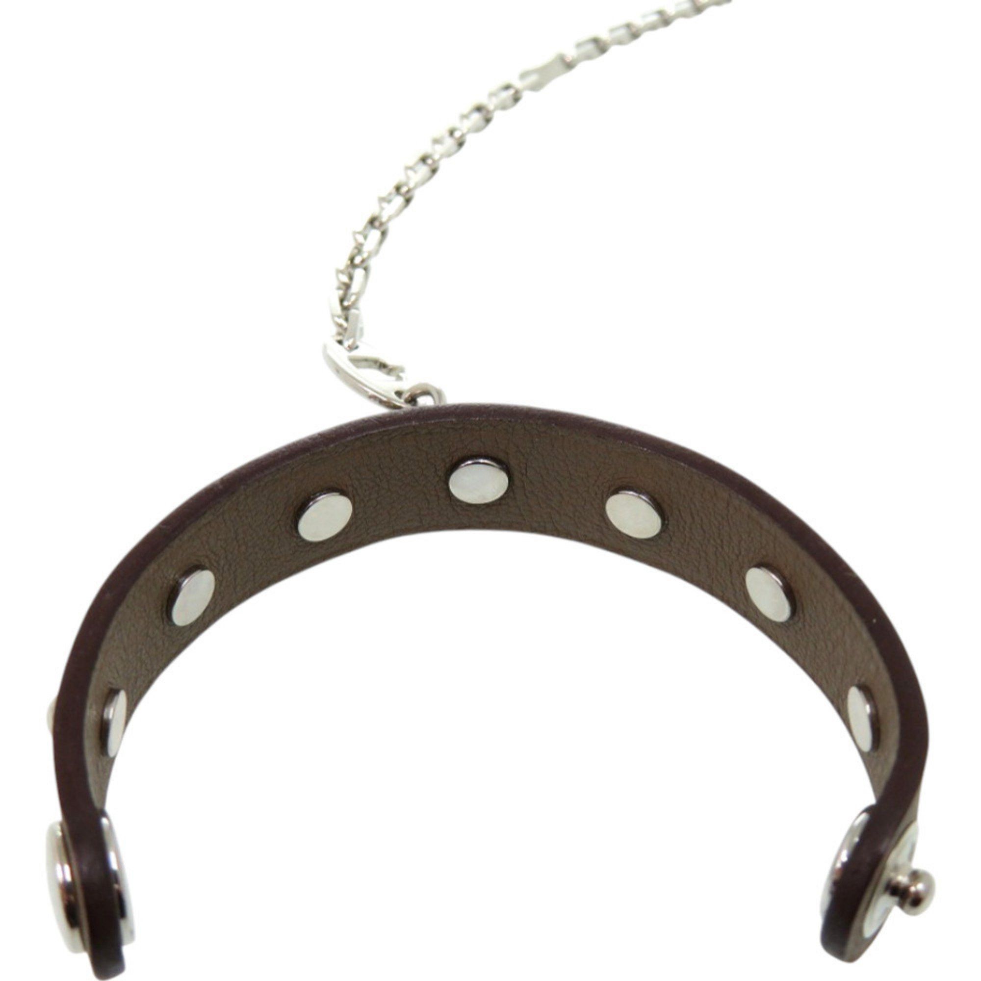 Hermes Hermès Glove Holder Etoupe Swift Leather with Silver Hardware and Brown Keychain 0202 HERMES Size ONE SIZE - 5 Thumbnail