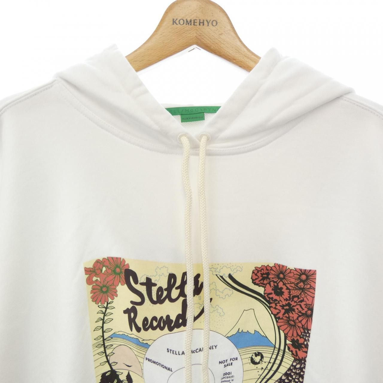 Stella McCartney Stella Mccartney Stella McCartney Record Hoodie Cotton Sweatshirts & Hoodies DUTY FREE for USA Size ONE SIZE - 5 Thumbnail