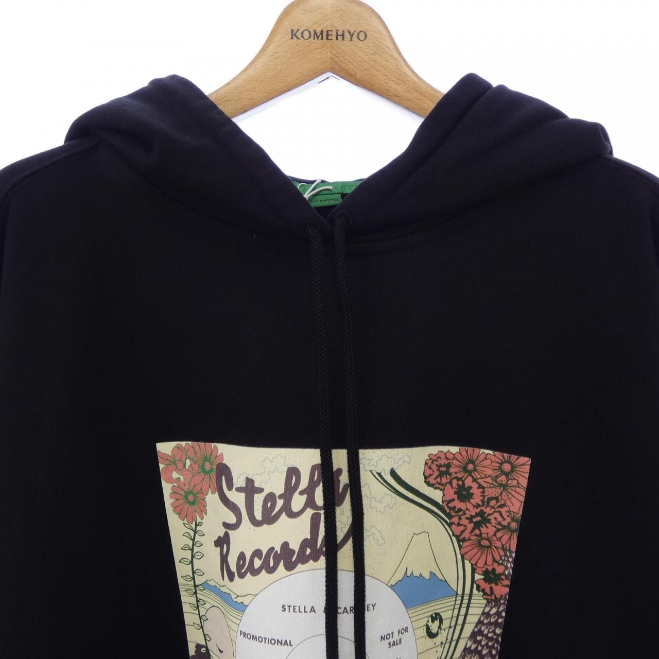 Stella McCartney Stella Mccartney Stella McCartney Record Hoodie Cotton Sweatshirts & Hoodies DUTY FREE for USA Size ONE SIZE - 5 Thumbnail