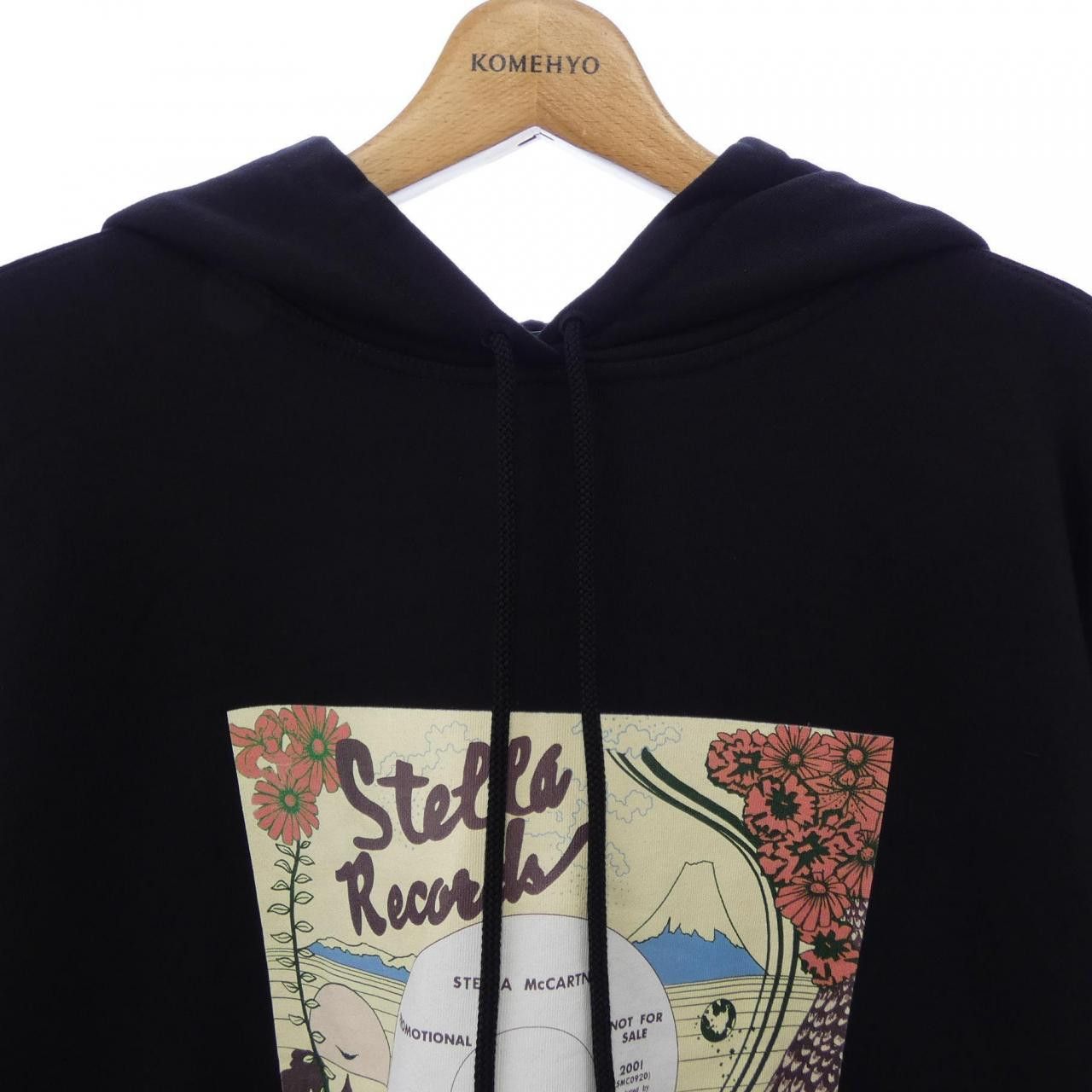 Stella McCartney Stella Mccartney Stella McCartney Record Hoodie Hoodie Cotton Sweatshirts & Hoodies DUTY FREE for USA Size ONE SIZE - 5 Thumbnail