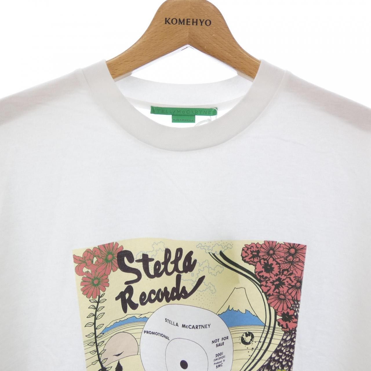 Stella Mccartney Stella McCartney Record Long T-shirt Cotton T-Shirts DUTY FREE for USA