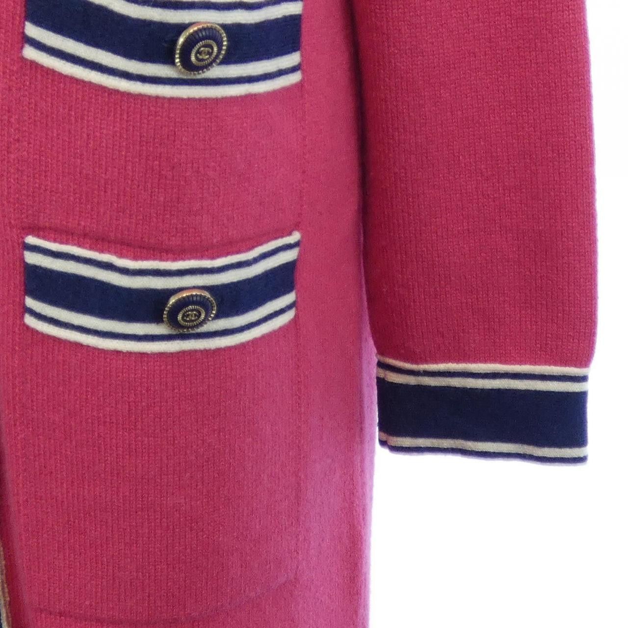 Chanel Chanel Chanel P62918K48449 20C 100% Cashmere Long Cardigan Others Tops P62918K48449 DUTY FREE for USA Size ONE SIZE - 7 Thumbnail