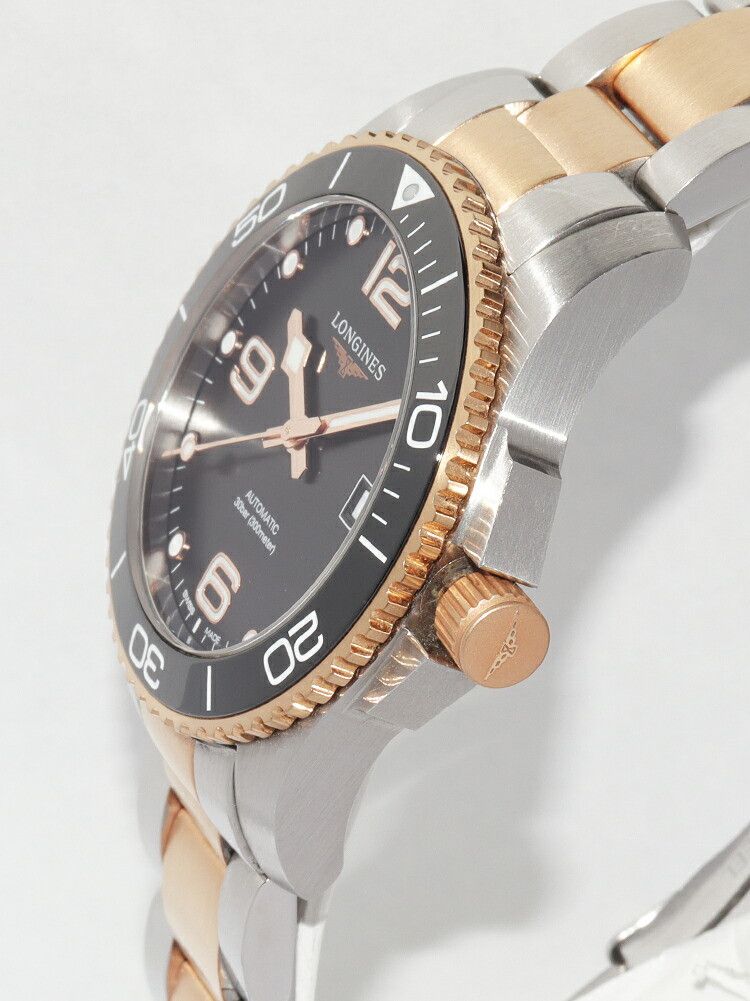 Longines Longines Longines HydroConquest Stainless Steel Watch Metal Automatic L3.781.3.58.7 DUTY FREE for USA Size ONE SIZE - 4 Thumbnail