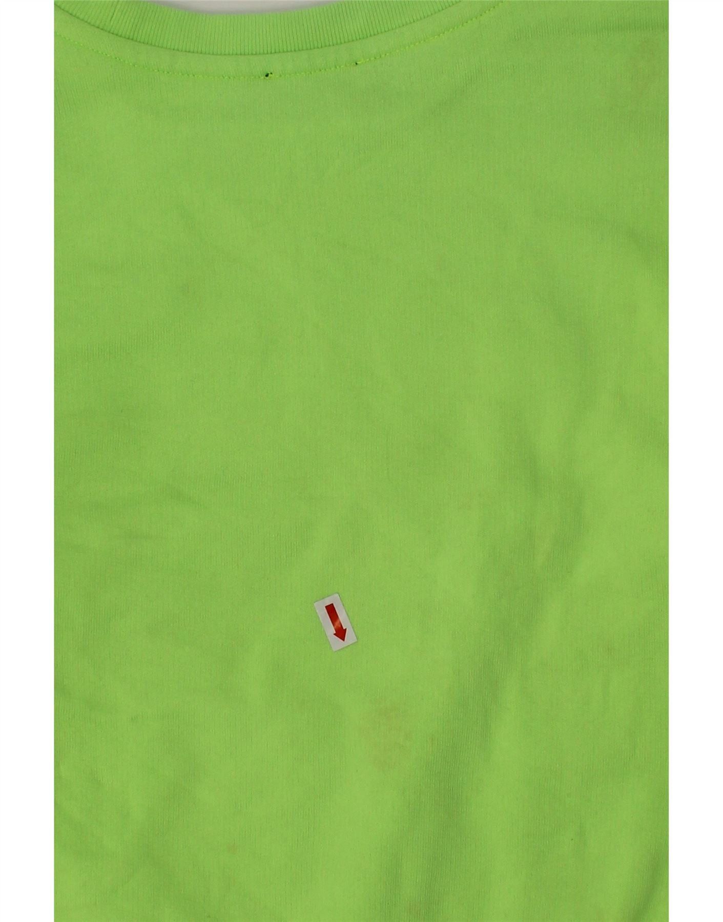 Diesel Girls Graphic Sweatshirt Jumper 7-8 Years Green Cotton Size M / US 6-8 / IT 42-44 - 3 Thumbnail