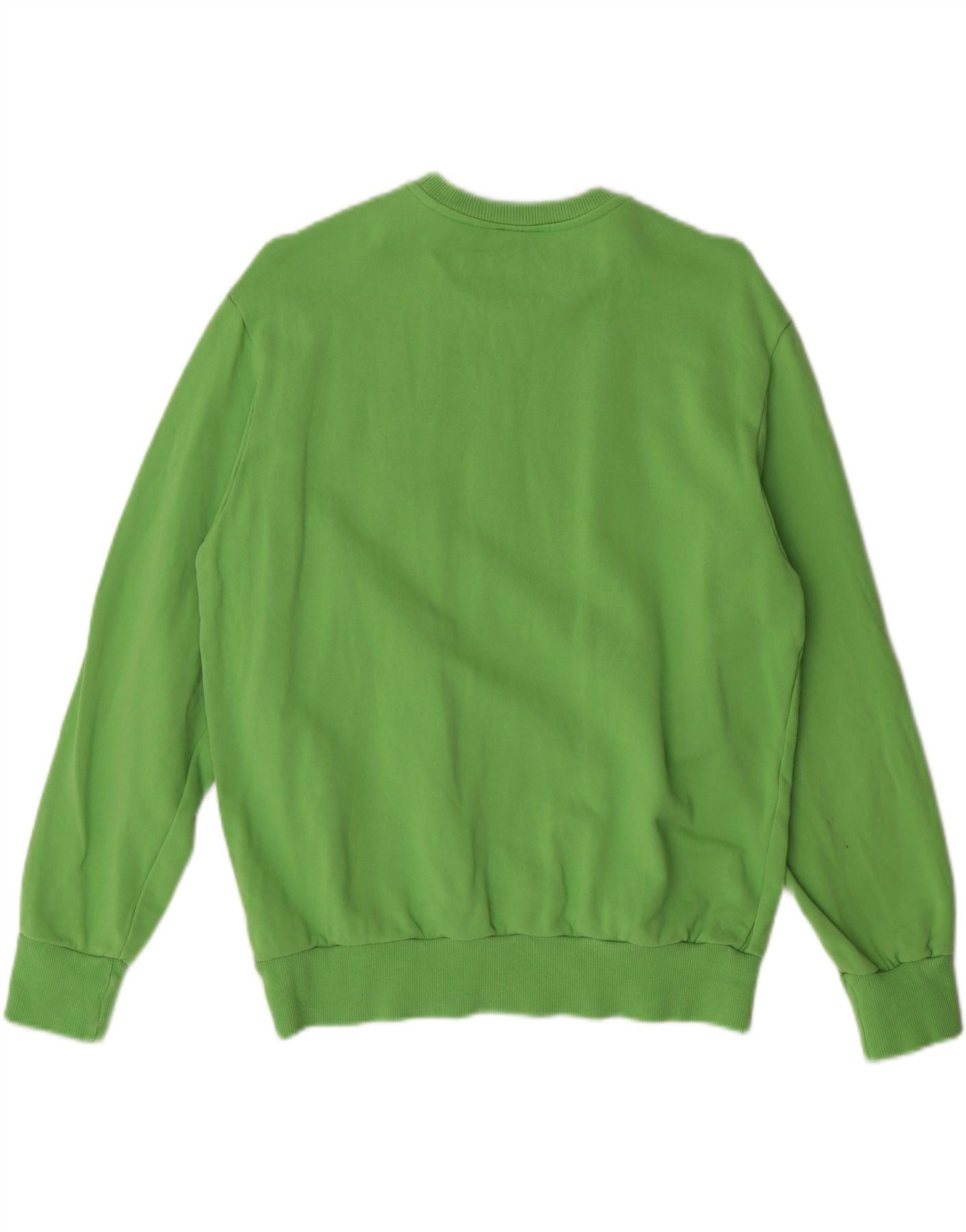 Diesel Boys Graphic Sweatshirt Jumper 13-14 Years Green Cotton Size L / US 10 / IT 46 - 2 Thumbnail