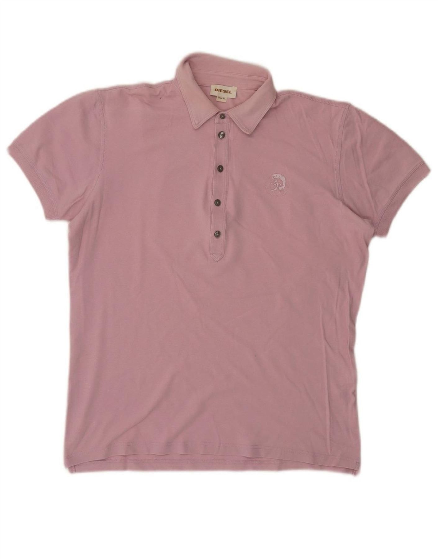 Diesel Womens Polo Shirt UK 18 XL Pink Size XL / US 12-14 / IT 48-50 - 3 Thumbnail