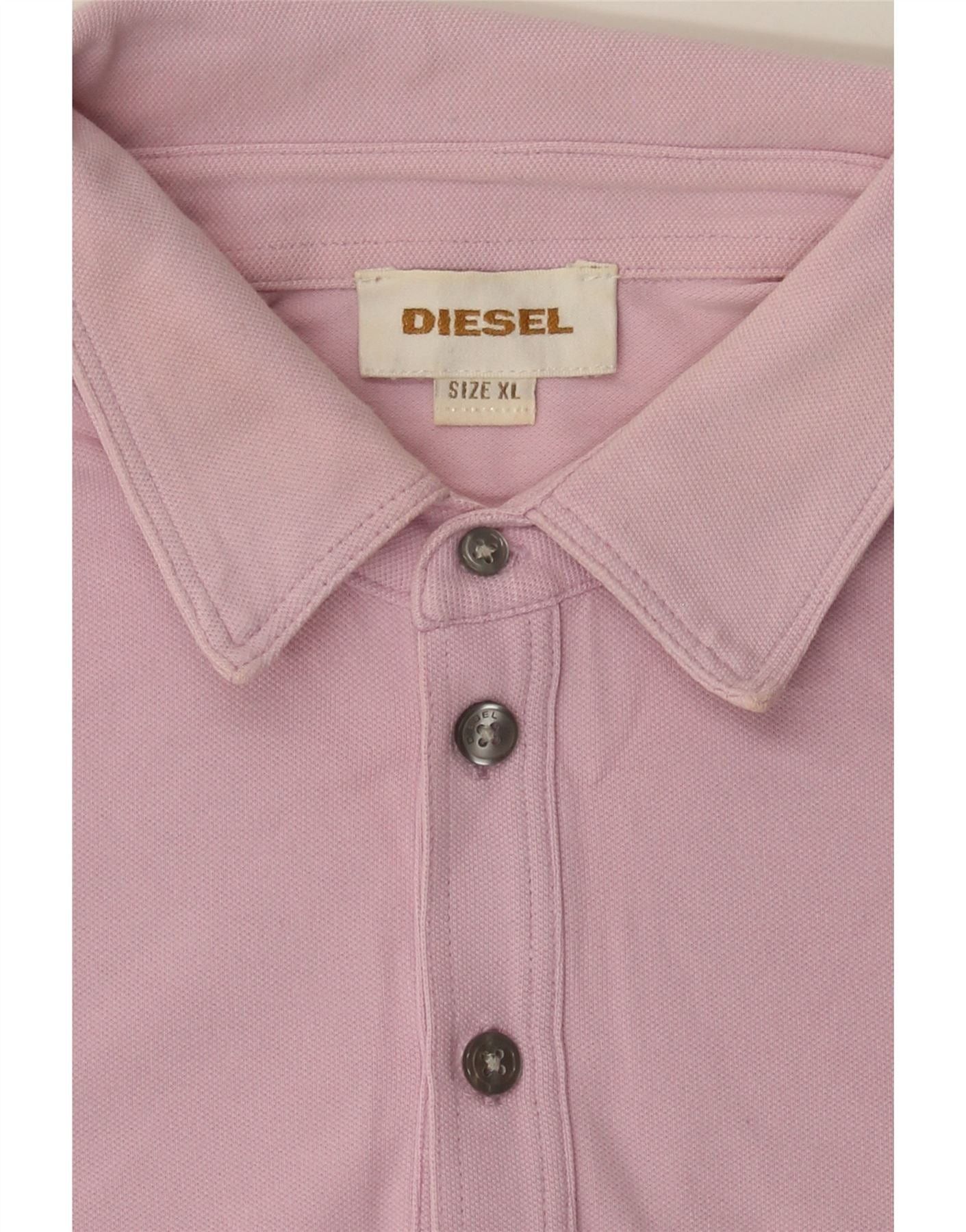 Diesel Womens Polo Shirt UK 18 XL Pink Size XL / US 12-14 / IT 48-50 - 5 Thumbnail