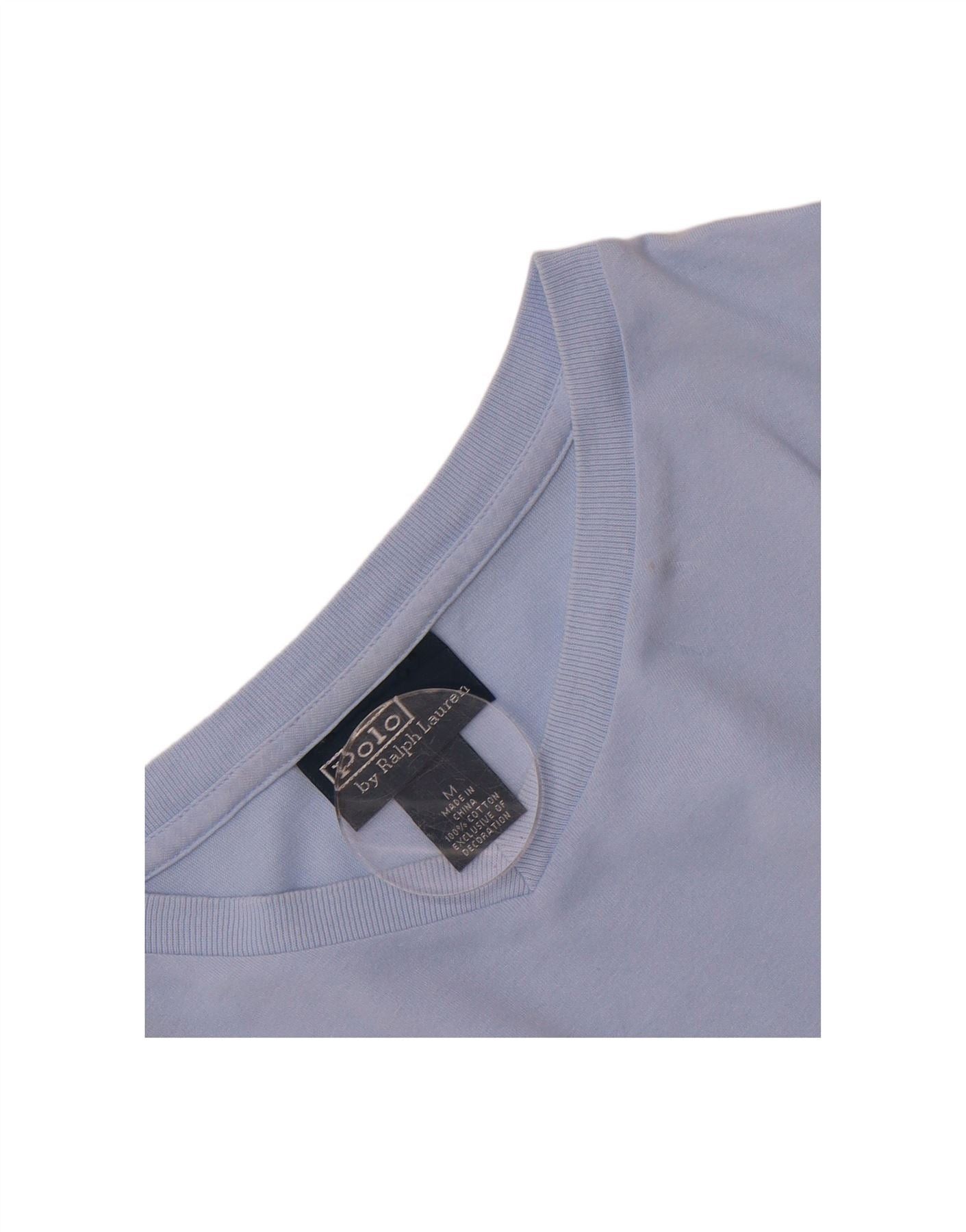 Polo Ralph Lauren Womens T-Shirt Top UK 14 Medium Blue Cotton Size M / US 6-8 / IT 42-44 - 5 Thumbnail