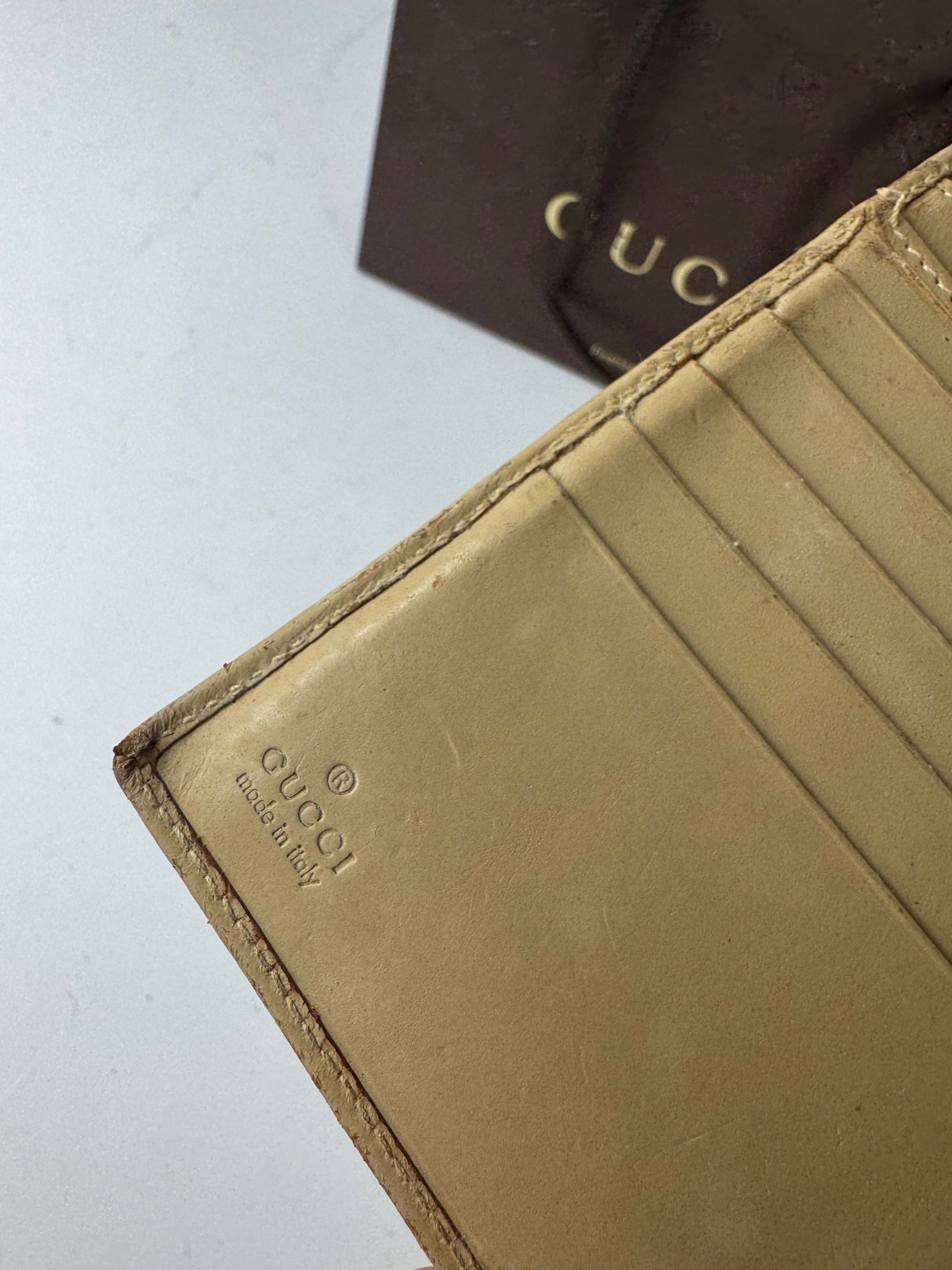 Gucci Vintage Monogram Leatjer Jackie Wallet Beige Size ONE SIZE - 4 Thumbnail