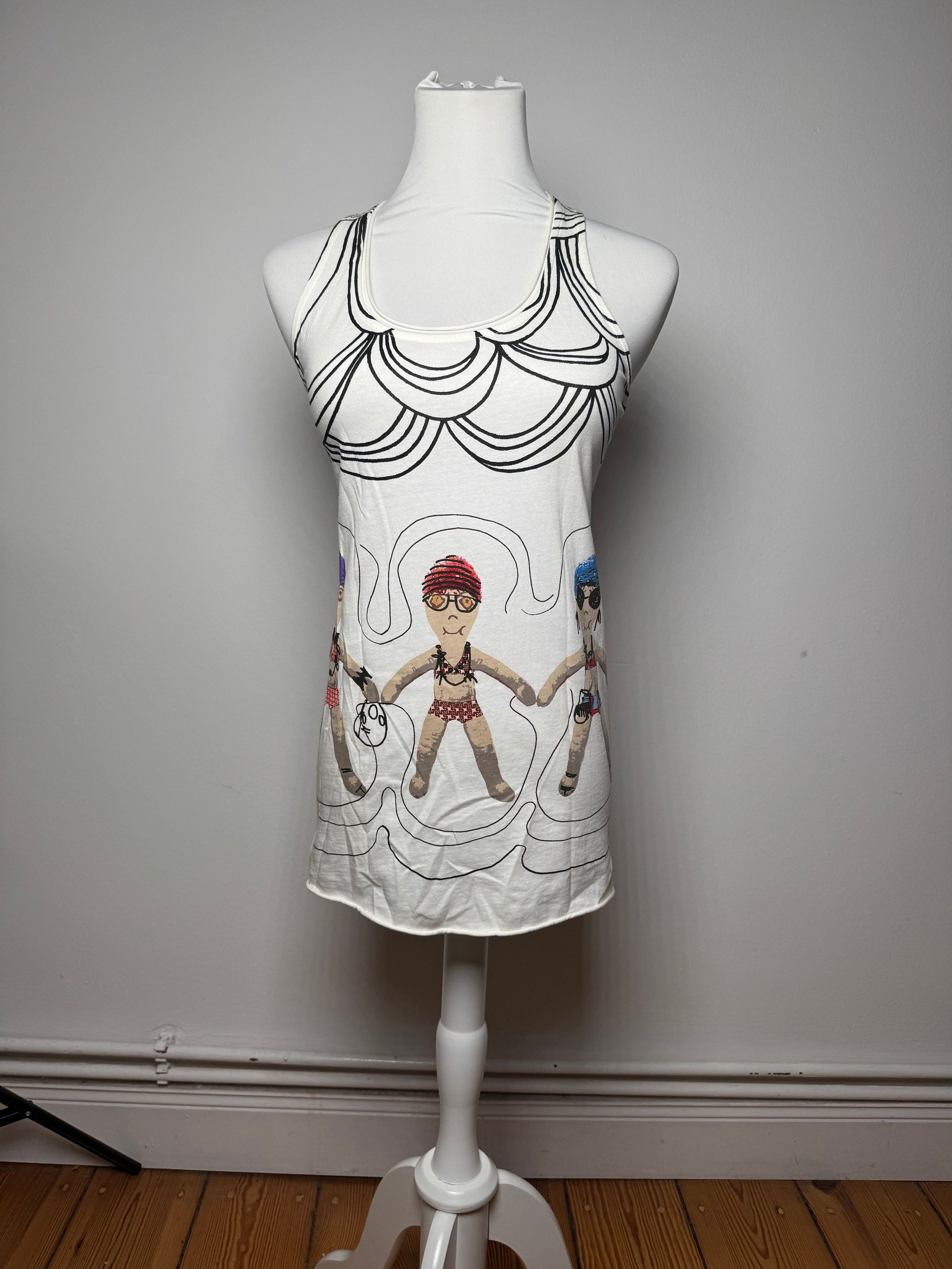 Marni Vintage Top White Black 38/M Size S / US 4 / IT 40 - 11 Thumbnail
