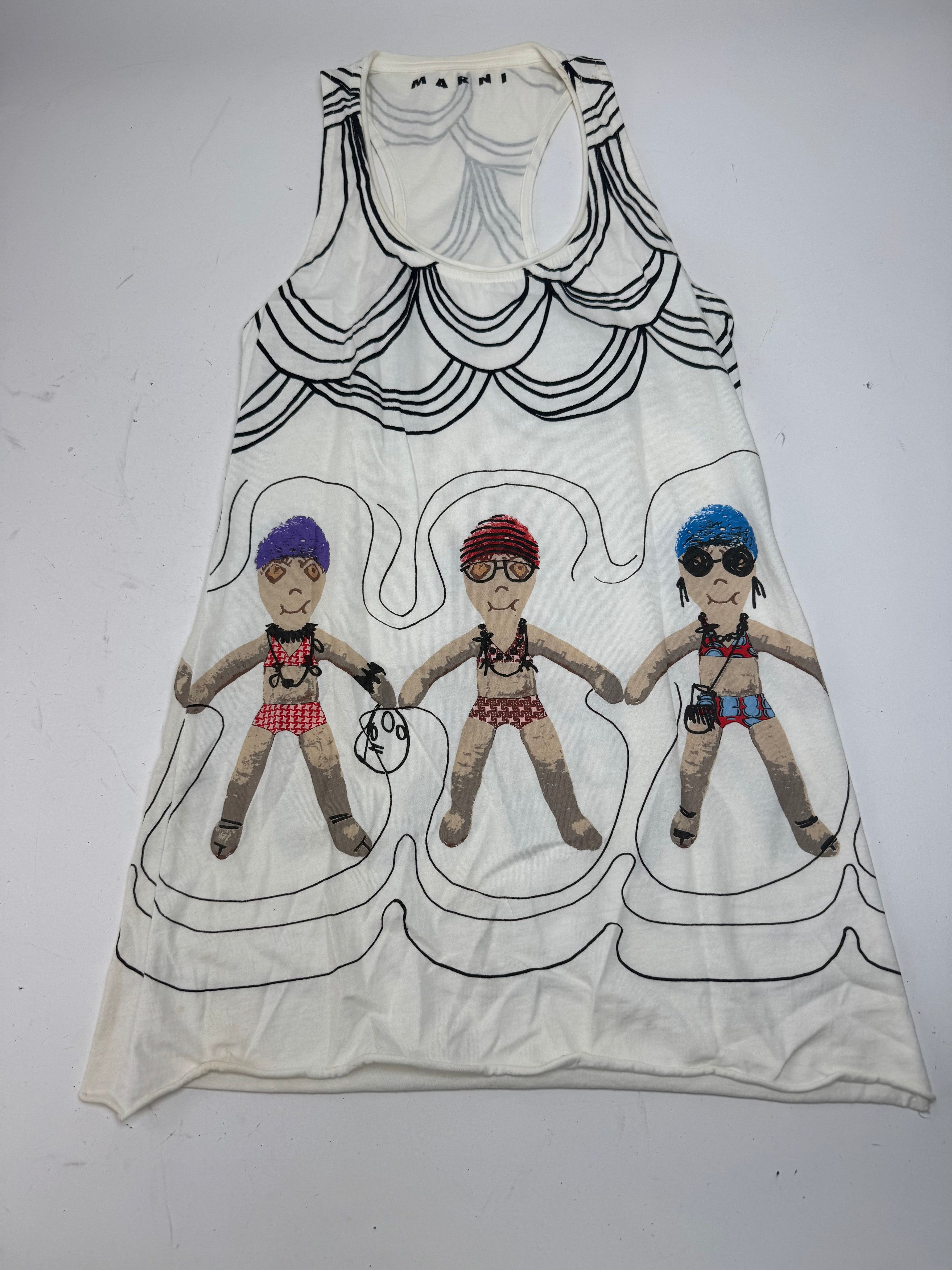 Marni Vintage Top White Black 38/M Size S / US 4 / IT 40 - 4 Thumbnail