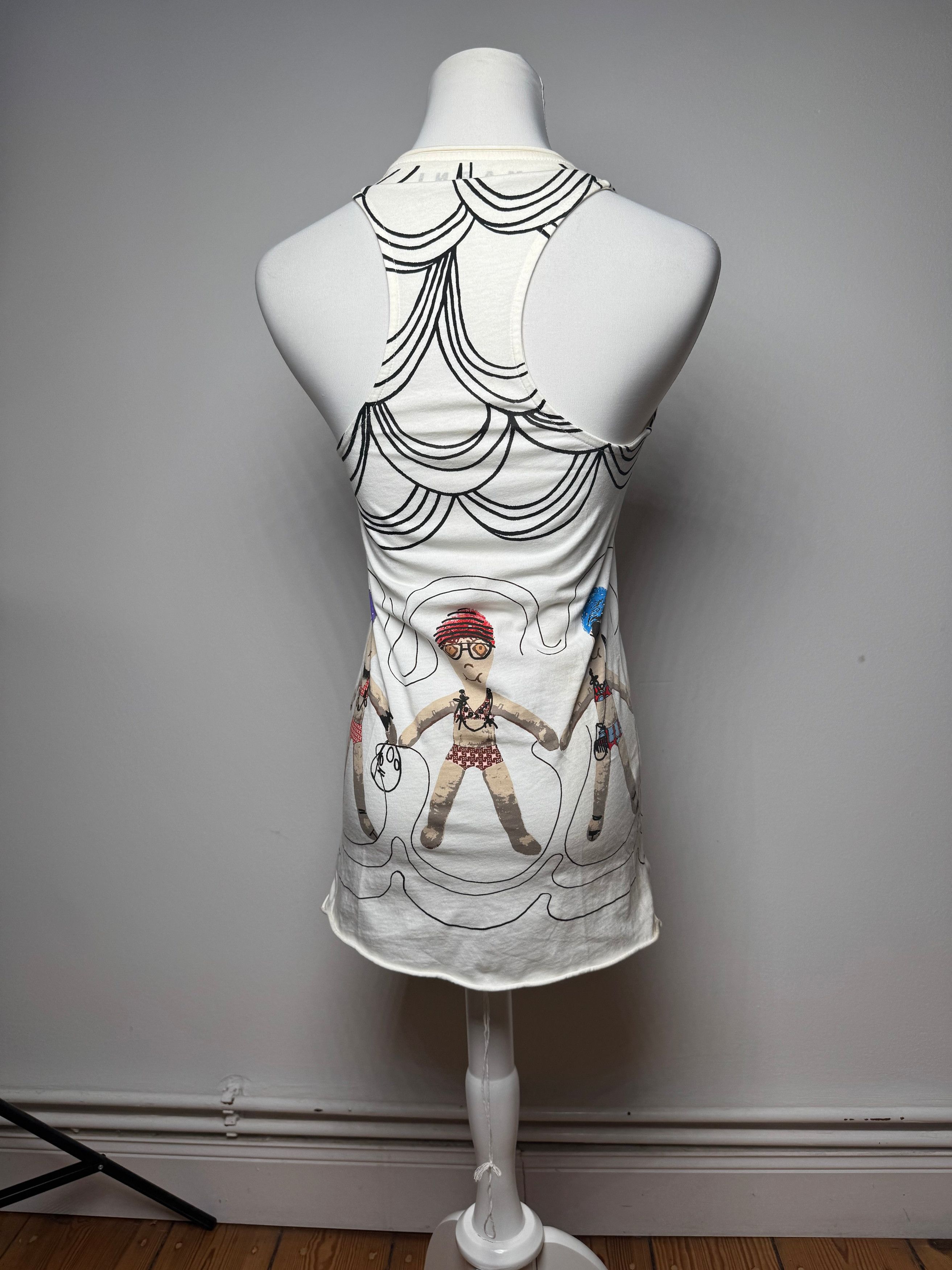 Marni Vintage Top White Black 38/M Size S / US 4 / IT 40 - 12 Thumbnail