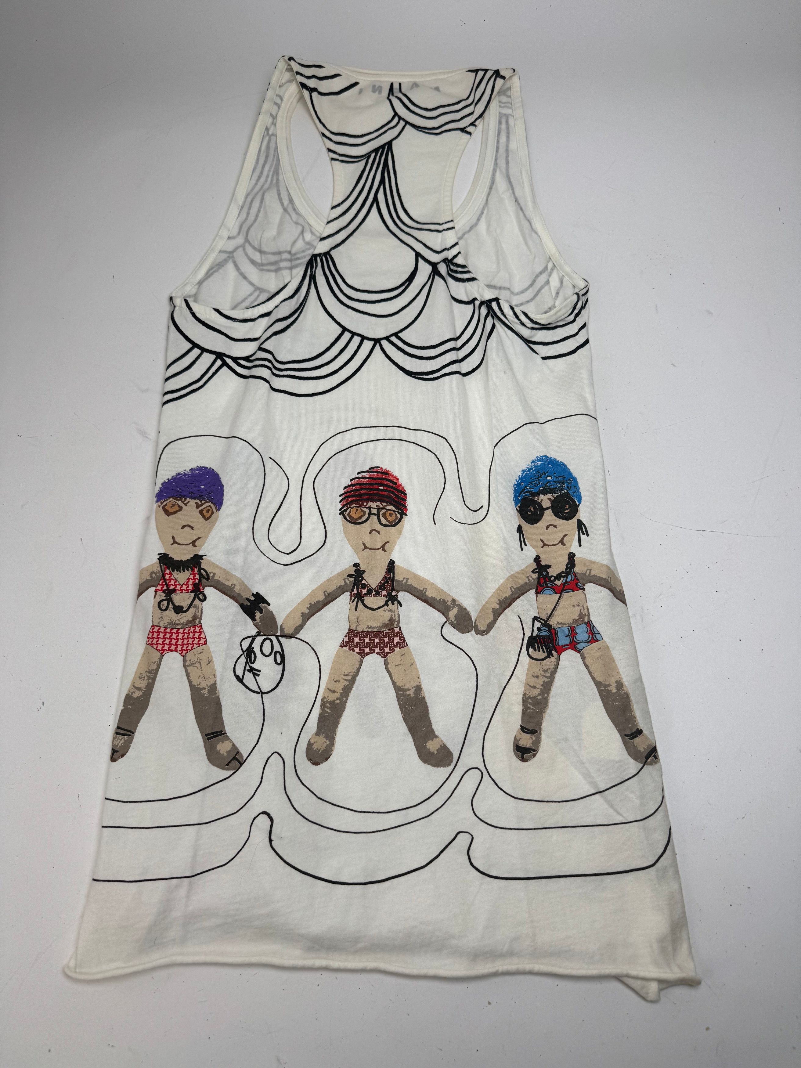 Marni Vintage Top White Black 38/M Size S / US 4 / IT 40 - 8 Thumbnail