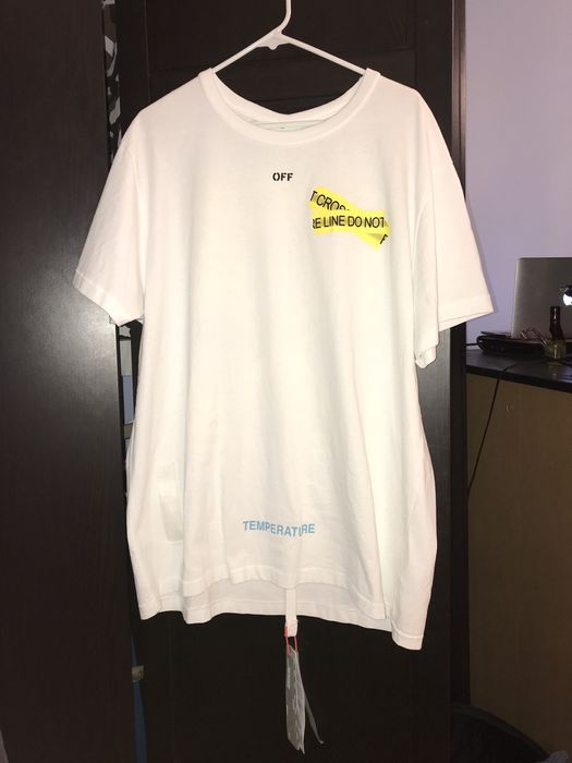 Off white fire store shirt