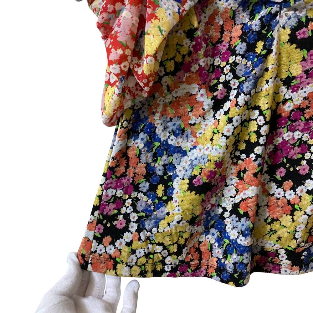 Other Other VIVIENNE TAM Flower Print Power Net Blouse Others Tops DUTY FREE for USA Size ONE SIZE - 4 Thumbnail