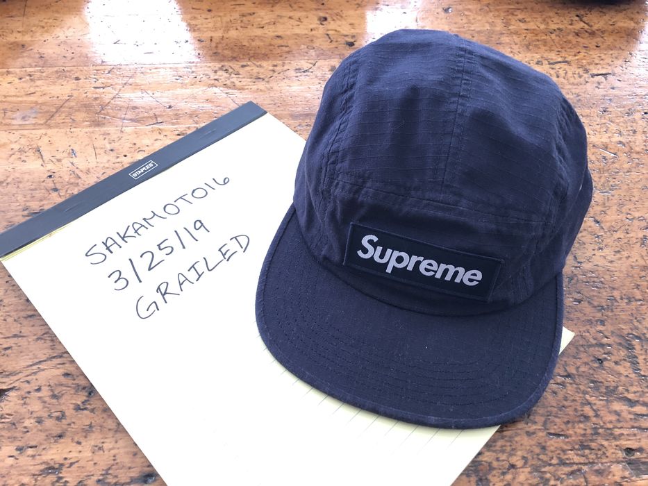 Supreme Supreme Metal D-Ring Camp Cap Navy | Grailed