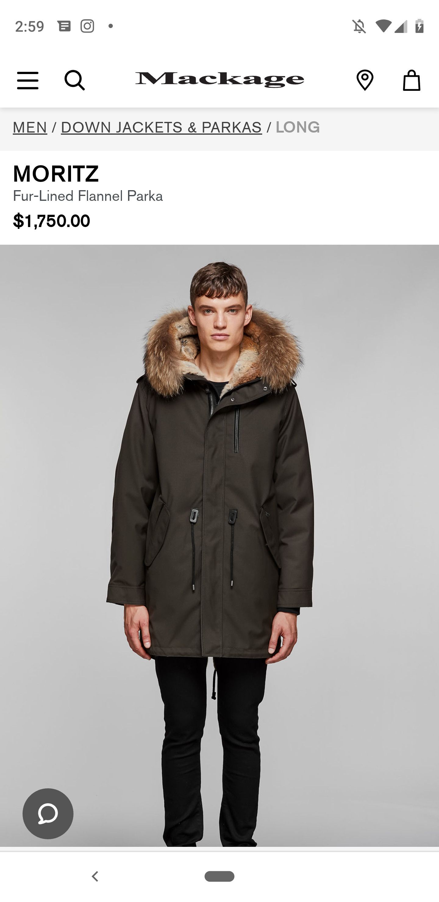 Mackage moritz d hot sale