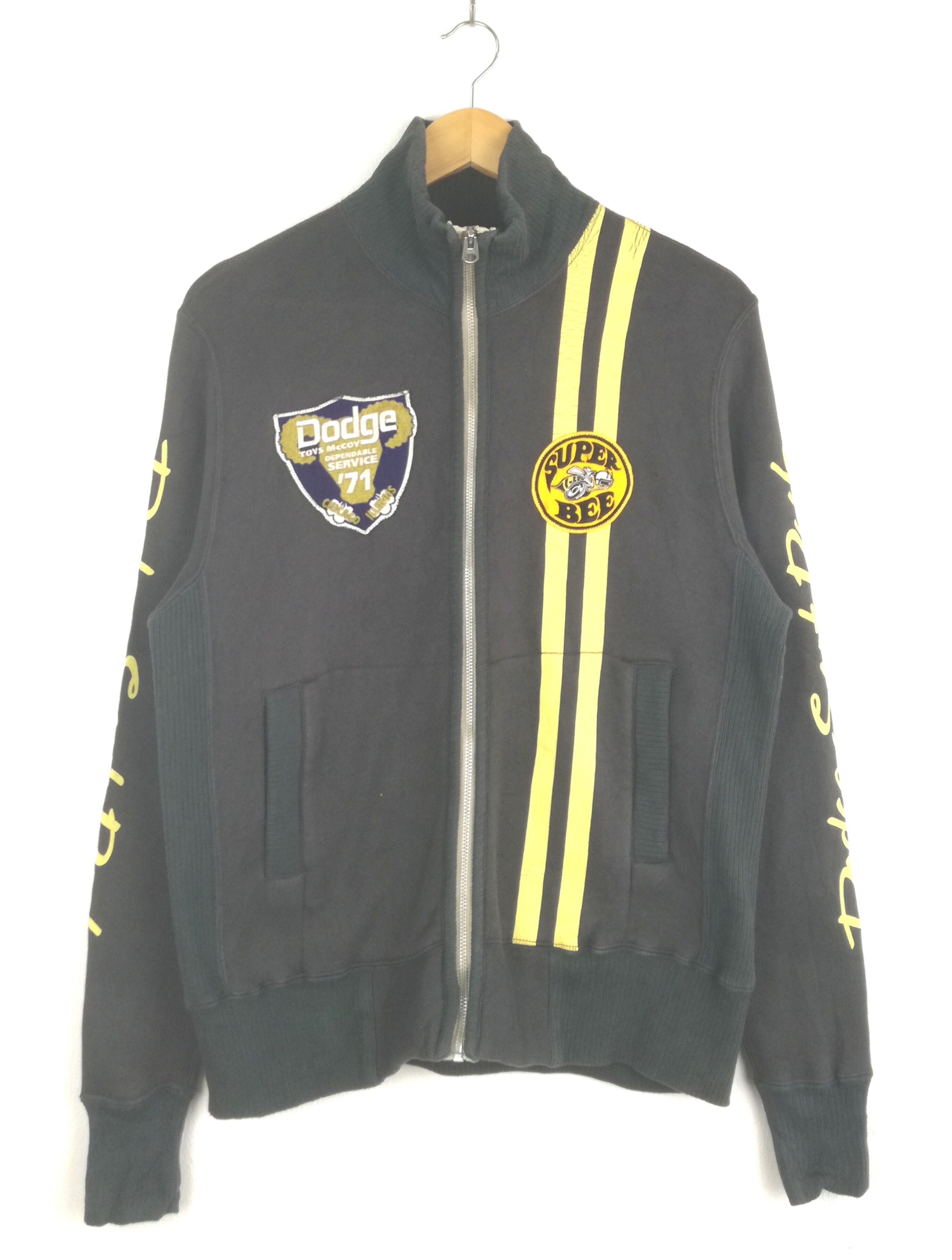 Super Rare & Super Vintage Toys McCoy Mc Hill Super Bee big spellout logo crewneck full zipper sweatshirt / adidas / nike / number nine / balenciaga / supreme / yohji yamamoto / saint lauren / ysl
