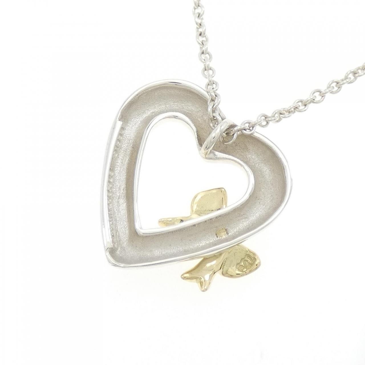 Tiffany & Co. Tiffany & Co. Tiffany 925/750YG Heart Ribbon Necklace Metal Necklace DUTY FREE for USA Size ONE SIZE - 4 Thumbnail