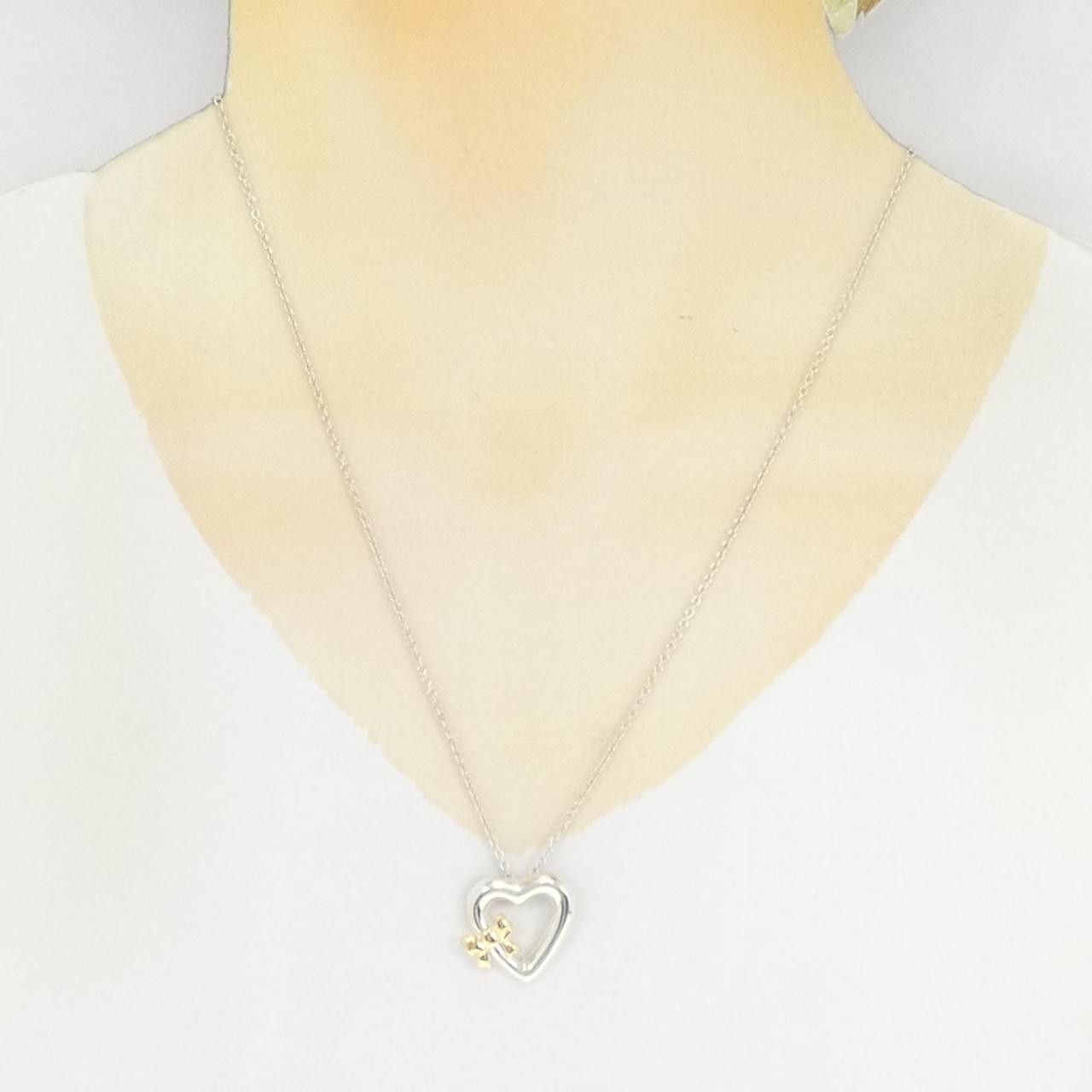 Tiffany & Co. Tiffany & Co. Tiffany 925/750YG Heart Ribbon Necklace Metal Necklace DUTY FREE for USA Size ONE SIZE - 6 Thumbnail