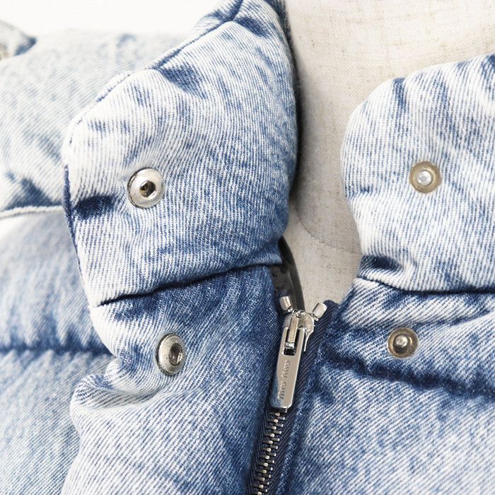 Miu Miu Miu Miu Miu Miu Denim Down 2way Jacket Denim Outerwear DUTY FREE for USA Size ONE SIZE - 2 Thumbnail